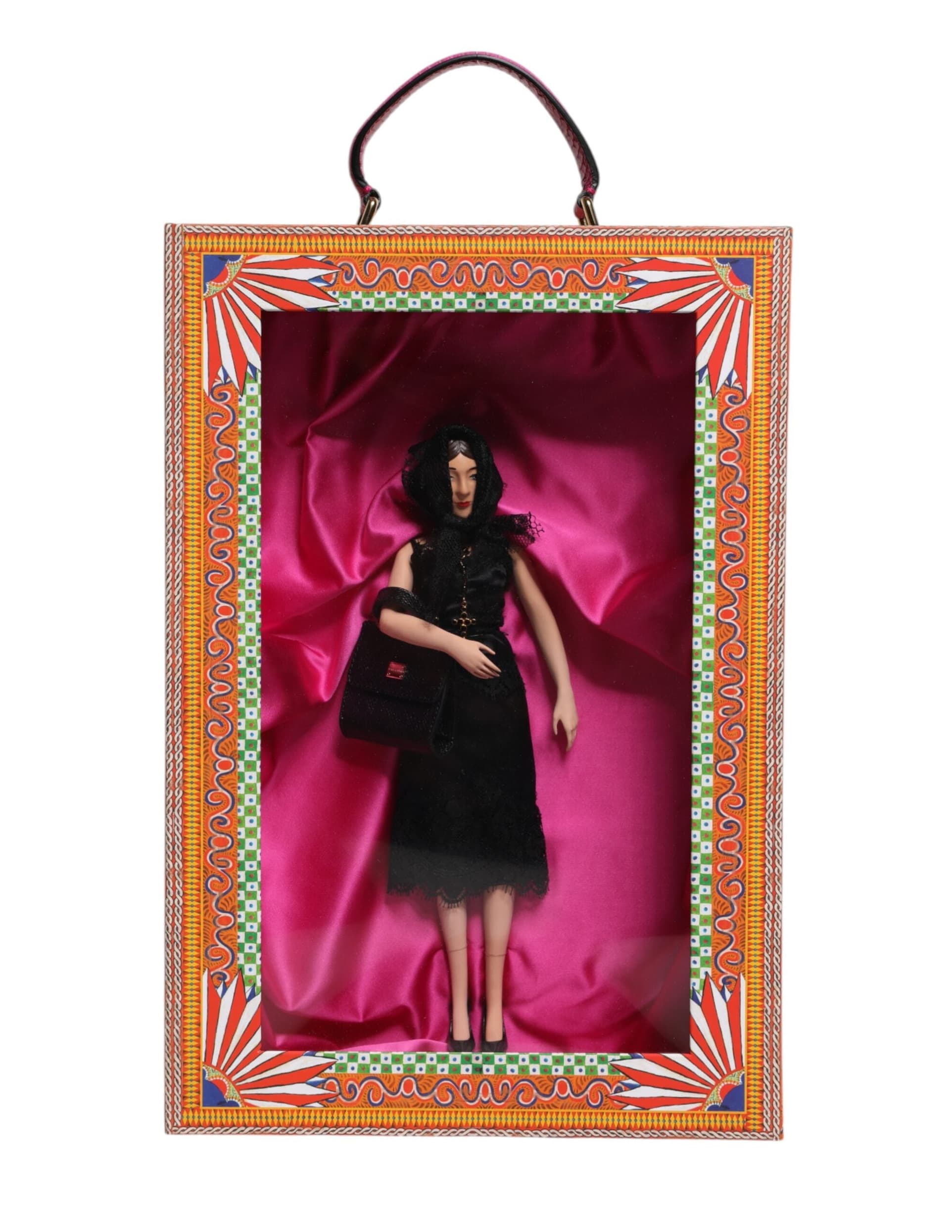 Black Dress Ceramic Porcelain Fashion Leather Sicily Dolls - 2