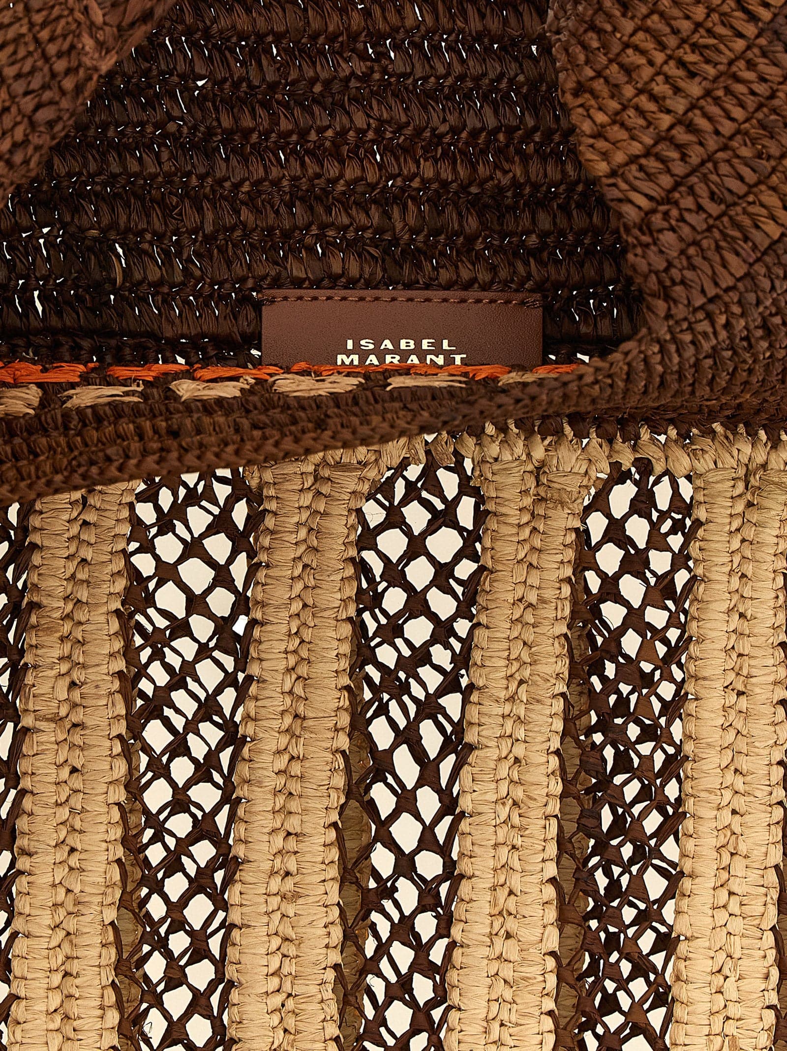 Brown Raffia Shoulder Bag - 4