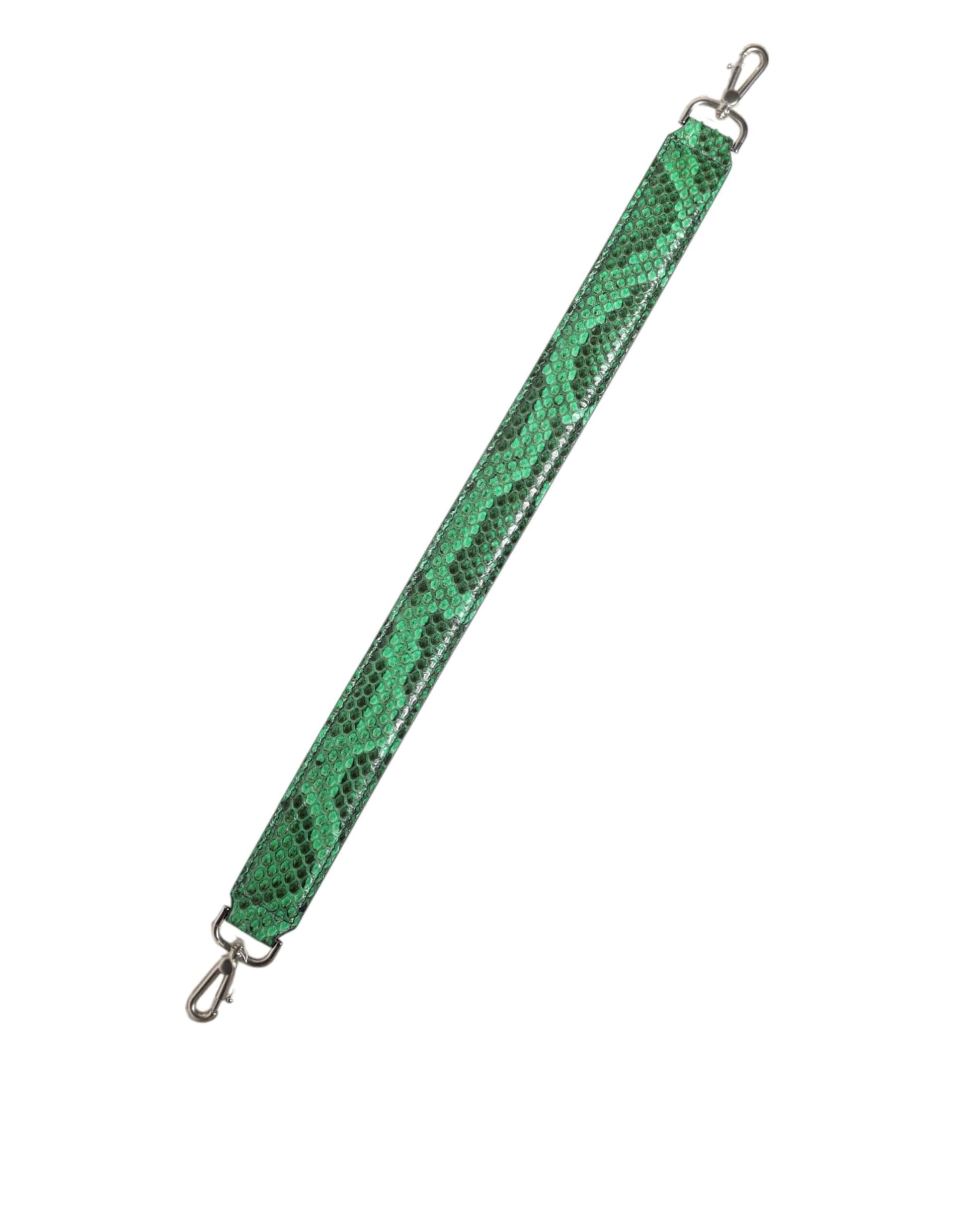 Black Green Exotic Leather Bag Shoulder Strap - 4