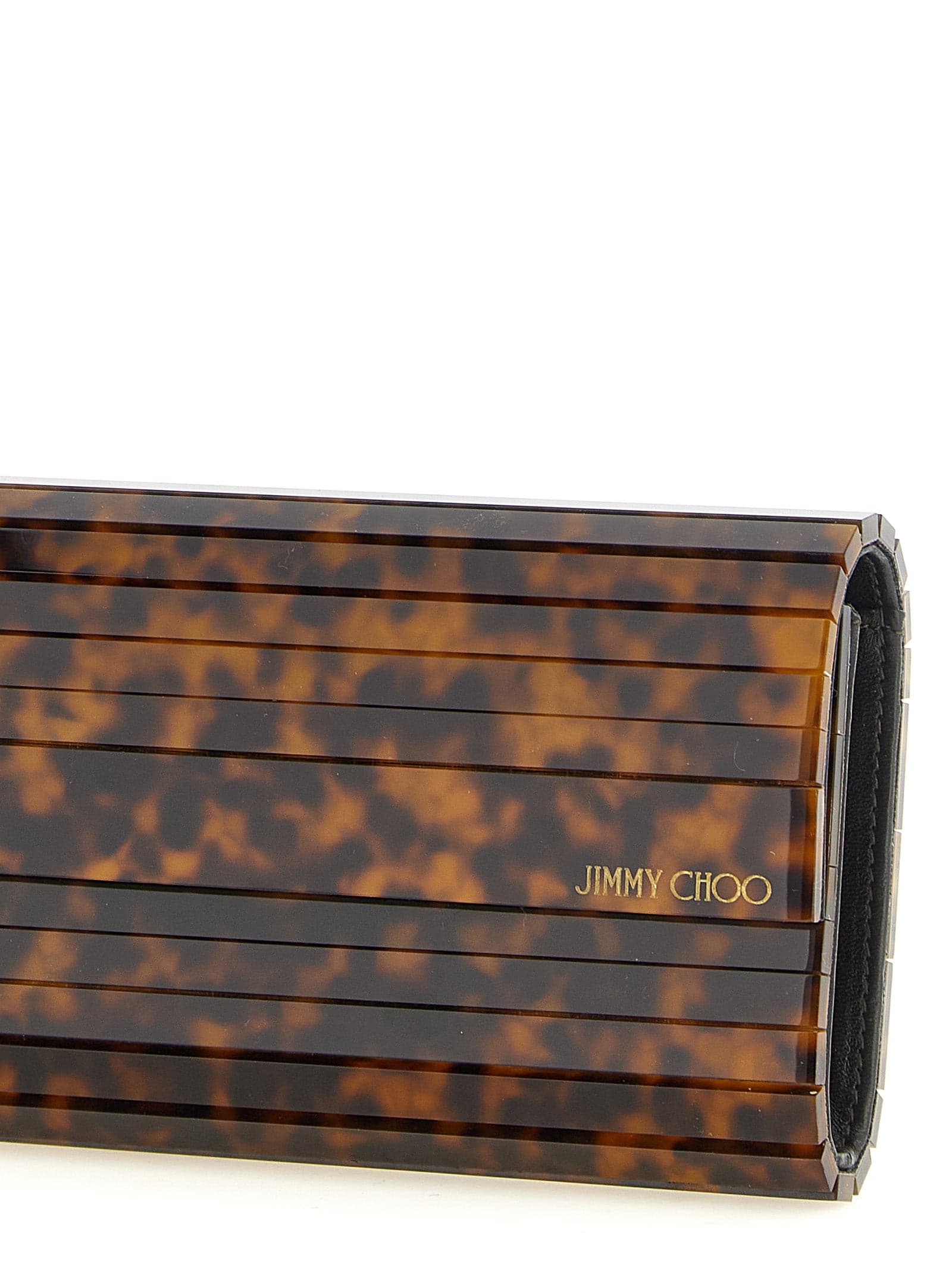 Beige Polyester Clutch Bag - 3