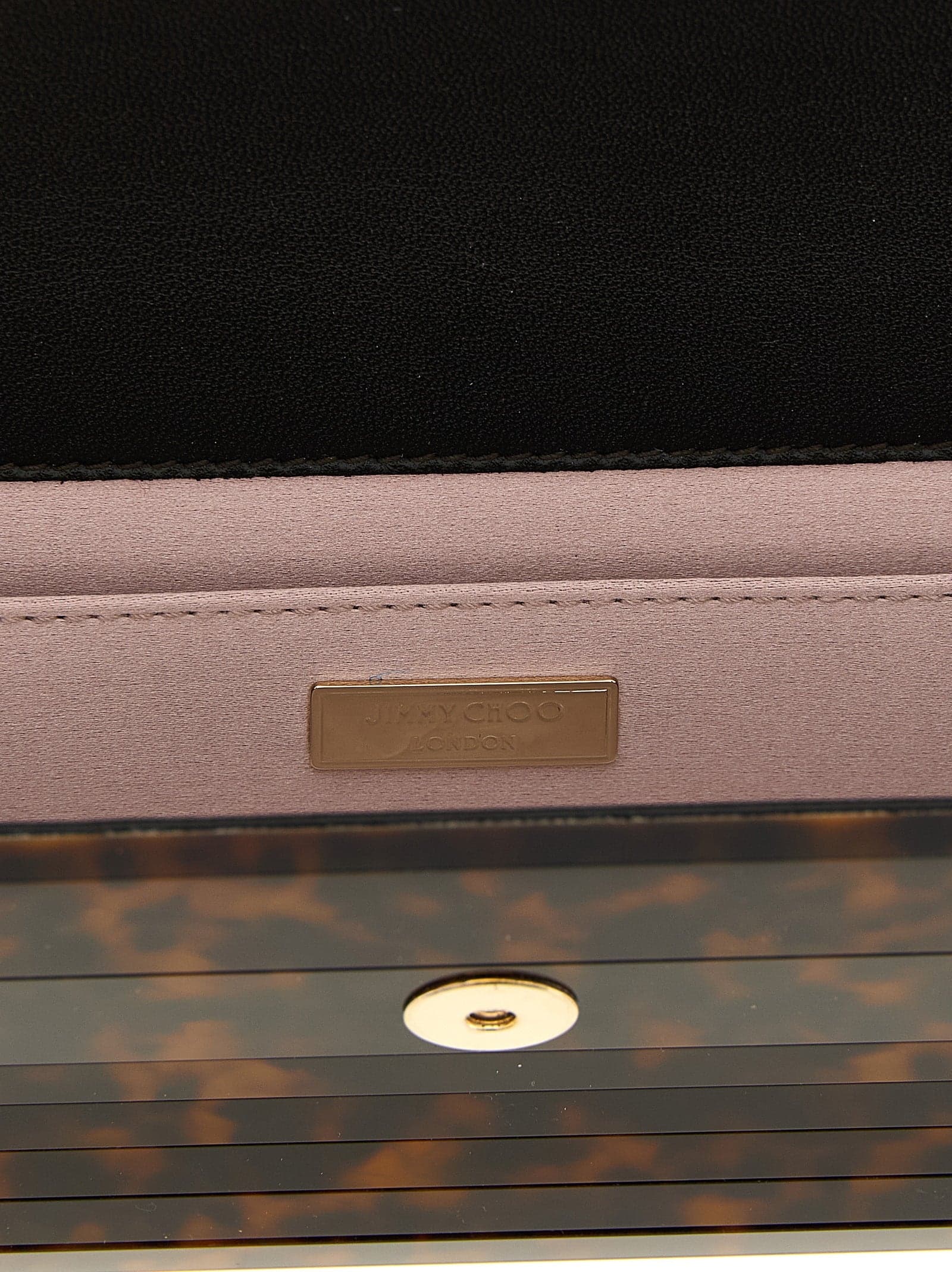 Beige Polyester Clutch Bag - 4