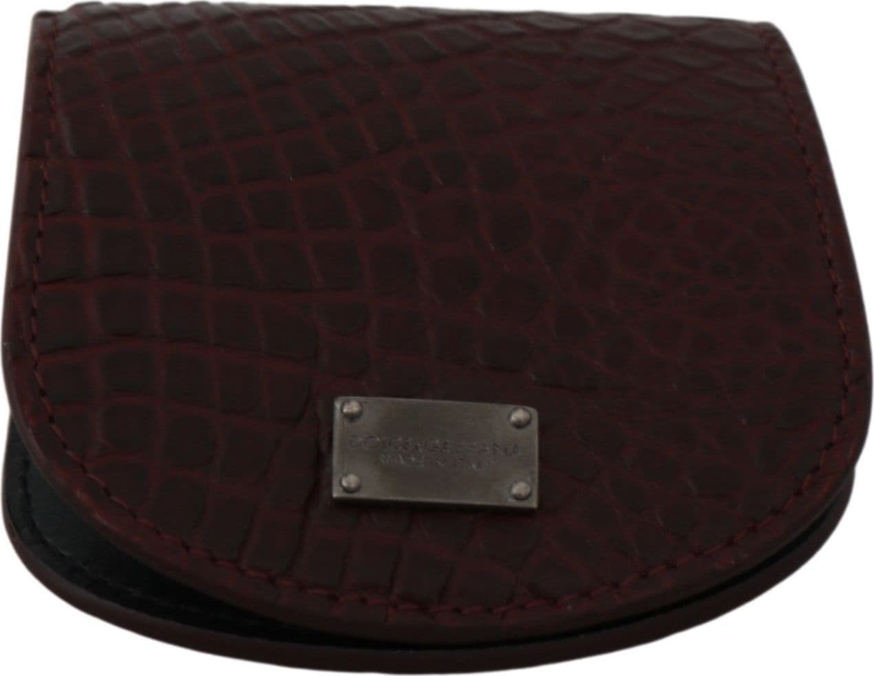 Brown Exotic Skin Pocket Condom Case Holder - 3