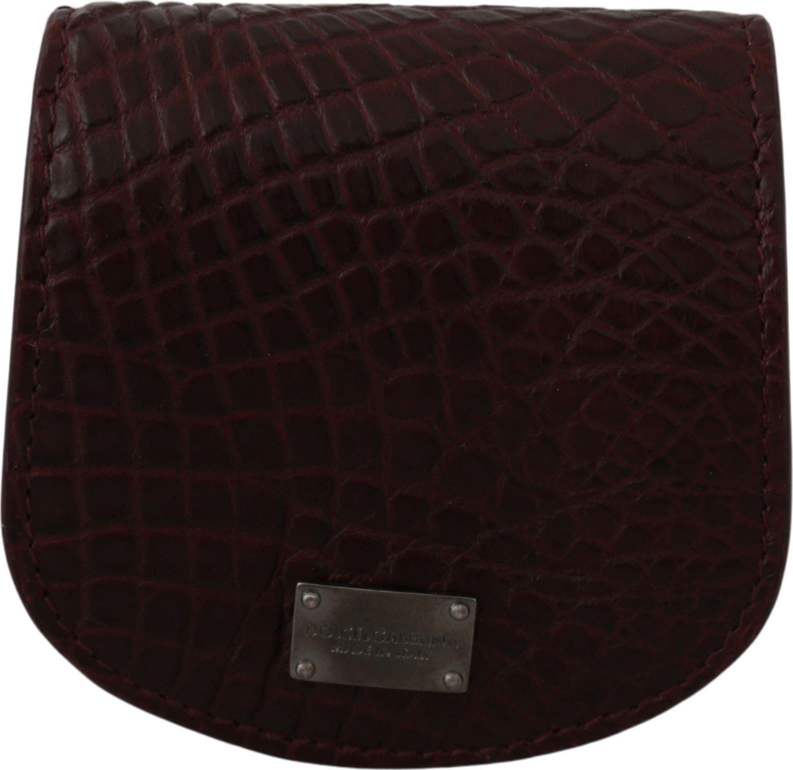 Brown Exotic Skin Pocket Condom Case Holder - 6