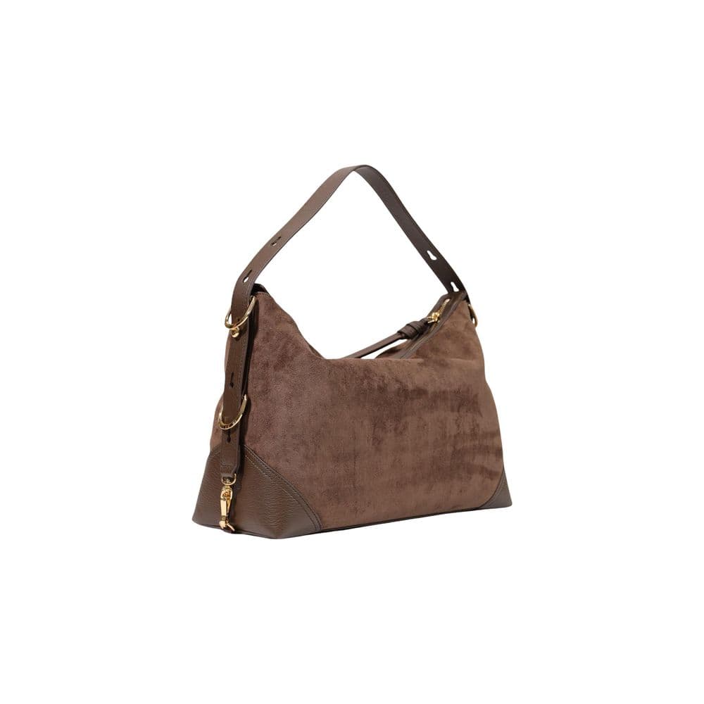 Brown Polyester Handbag - 3