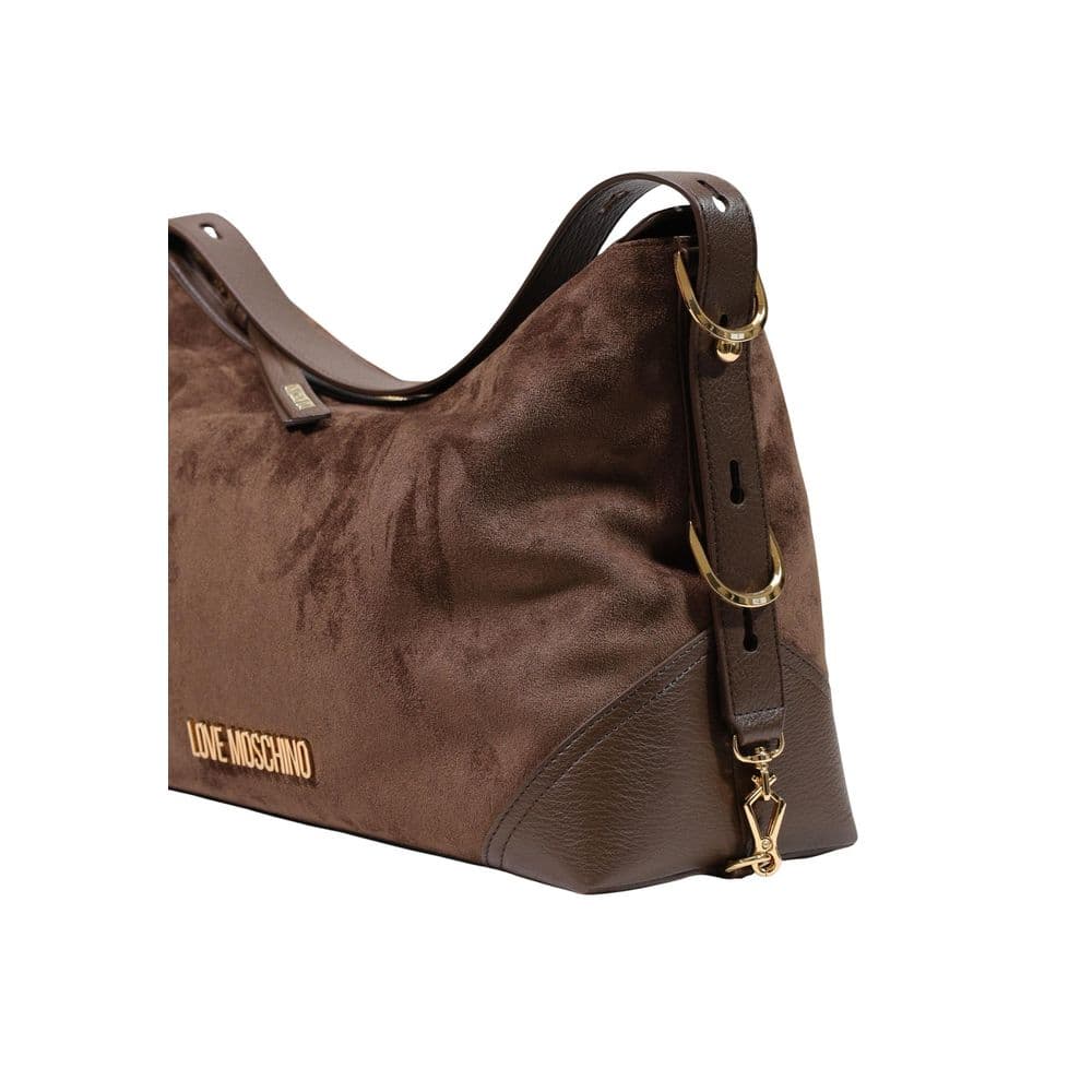 Brown Polyester Handbag - 4