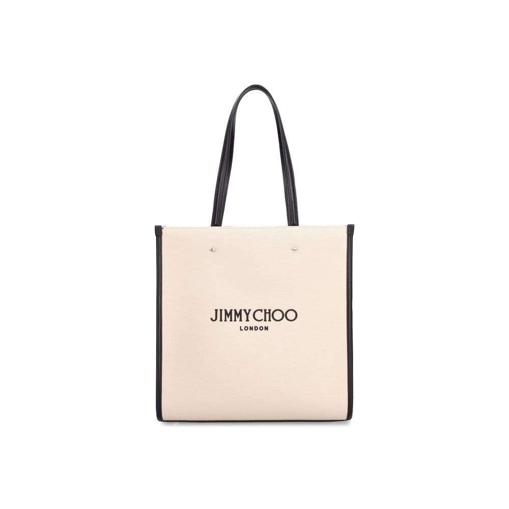 Beige Canvas Tote Bag