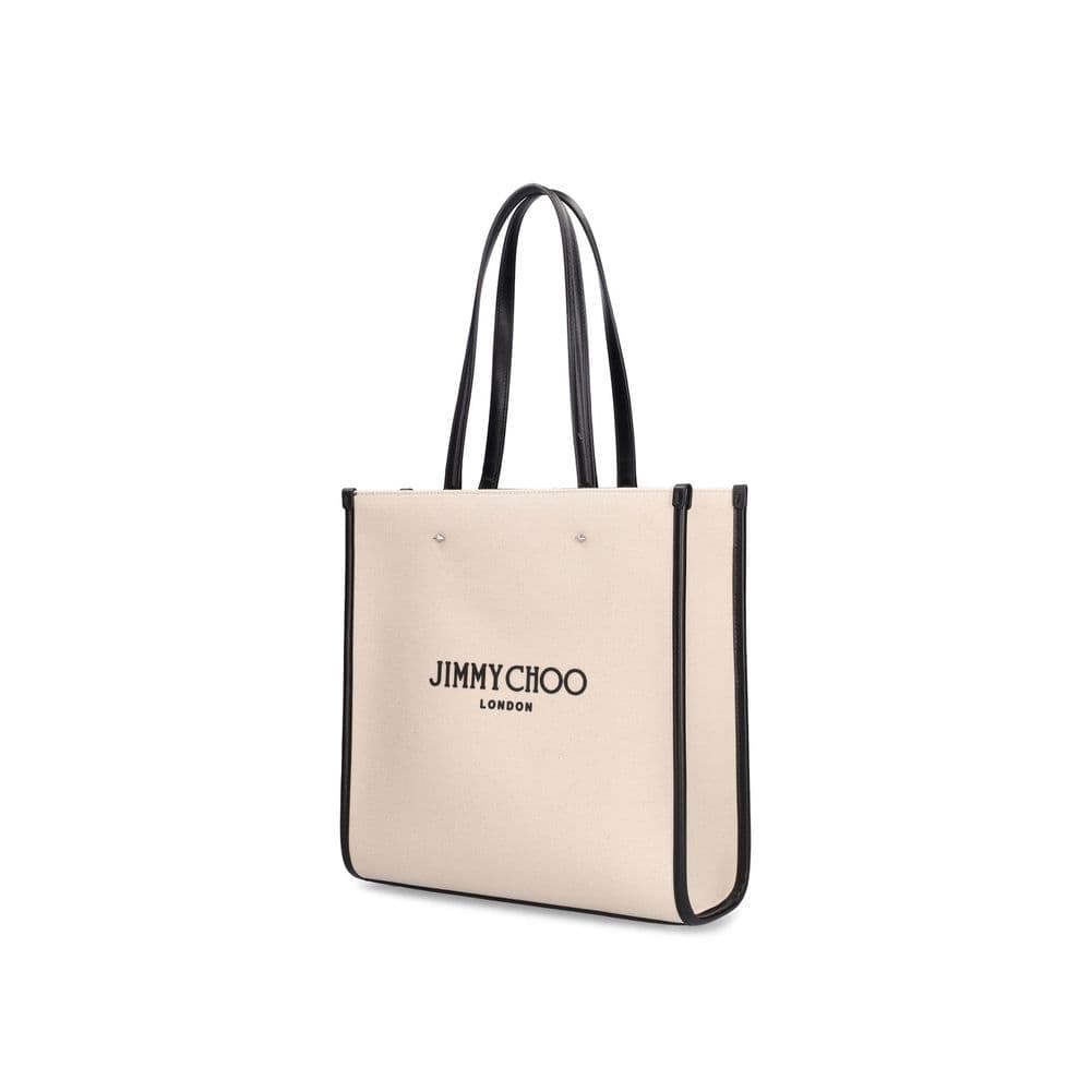 Beige Canvas Tote Bag - 2