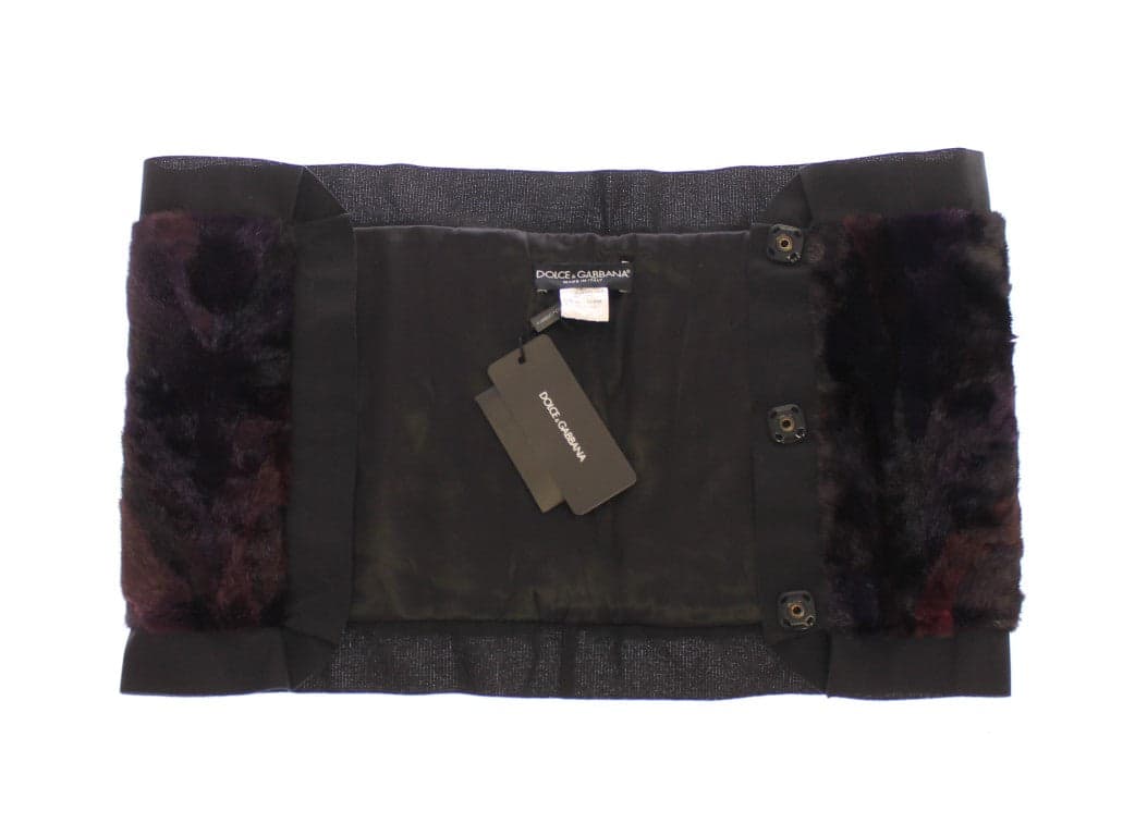 Purple MINK Fur Scarf Foulard Neck Wrap - 3