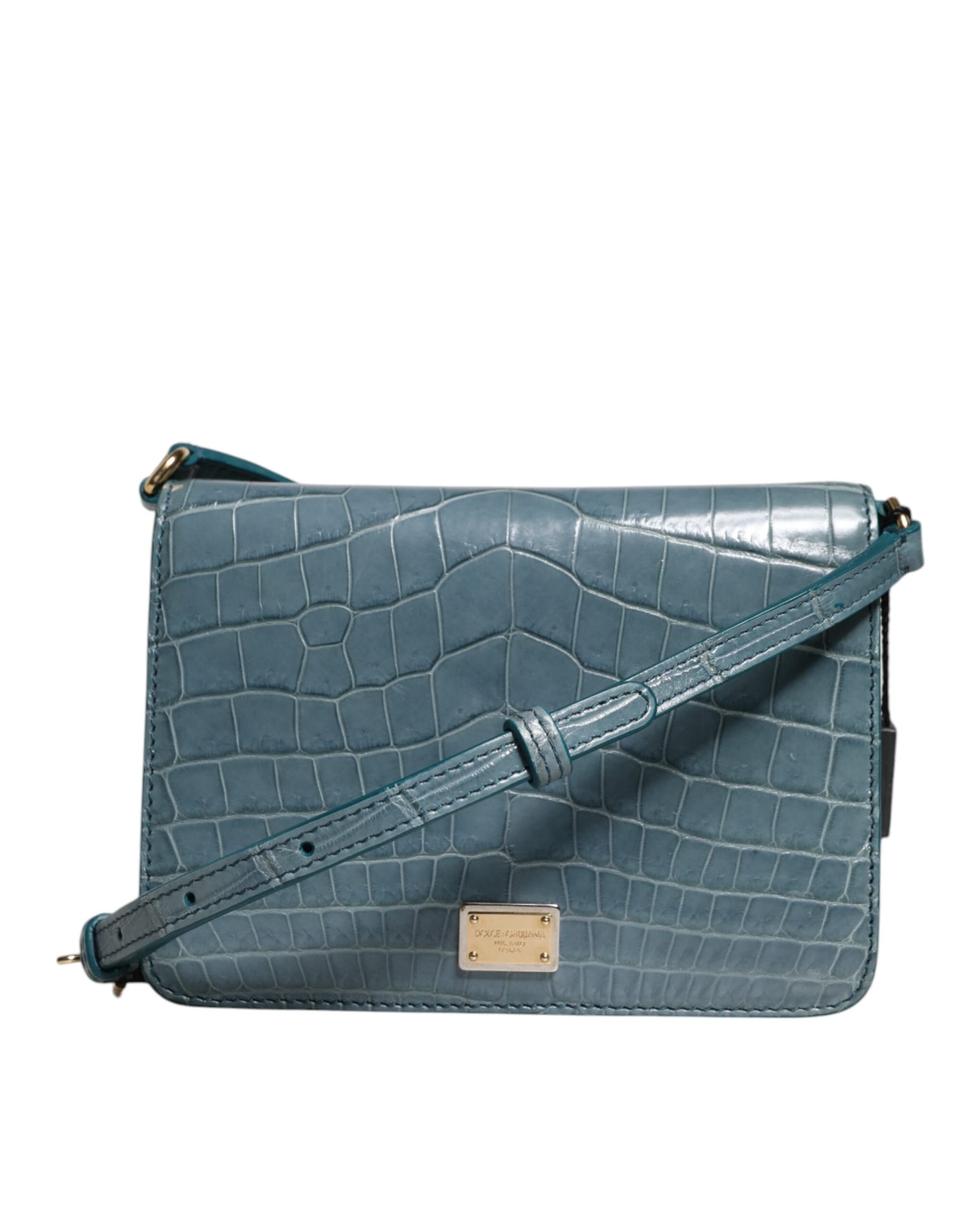 Green Exotic Leather DG Plaque Crossbody Mini Bag - 2
