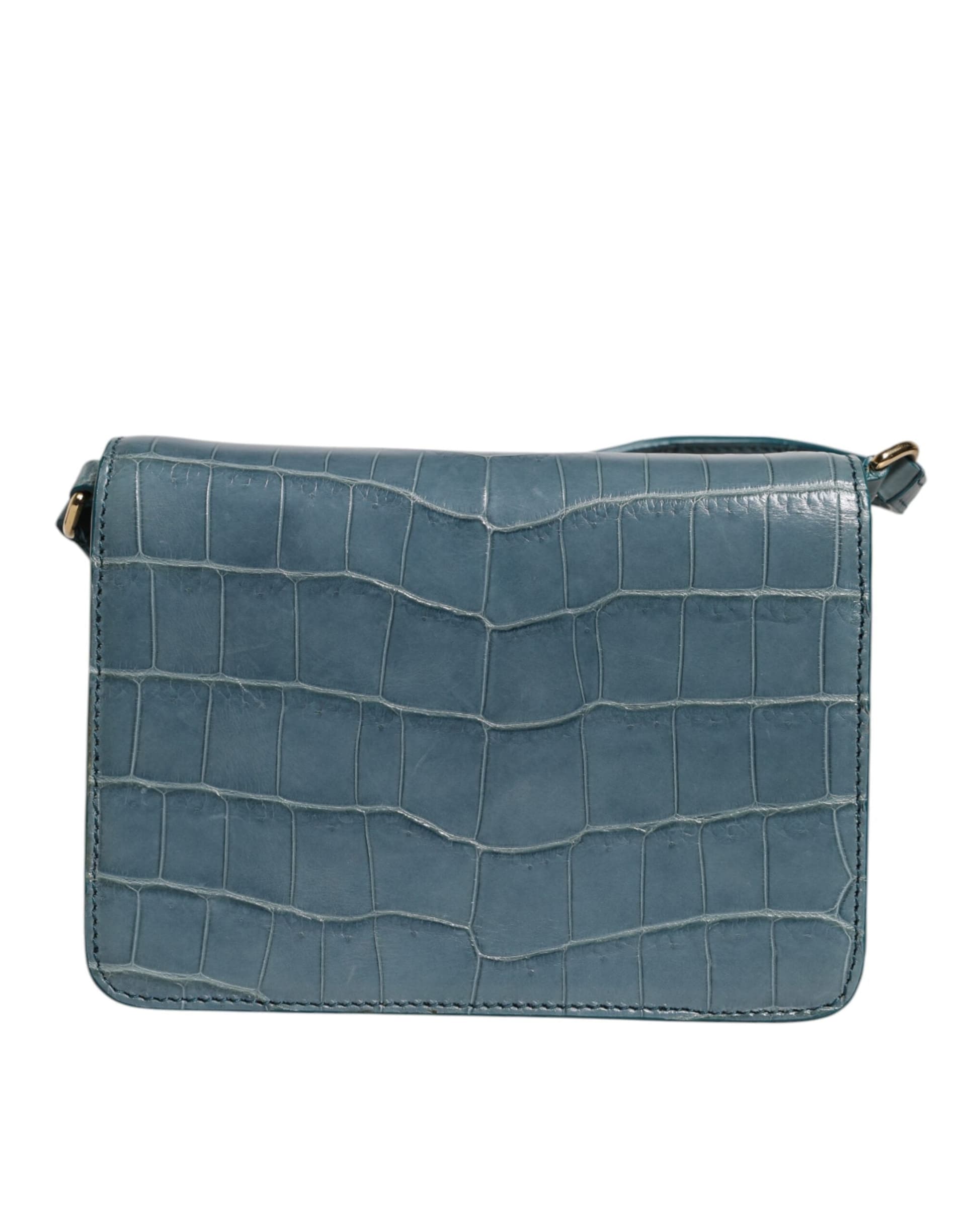 Green Exotic Leather DG Plaque Crossbody Mini Bag - 5