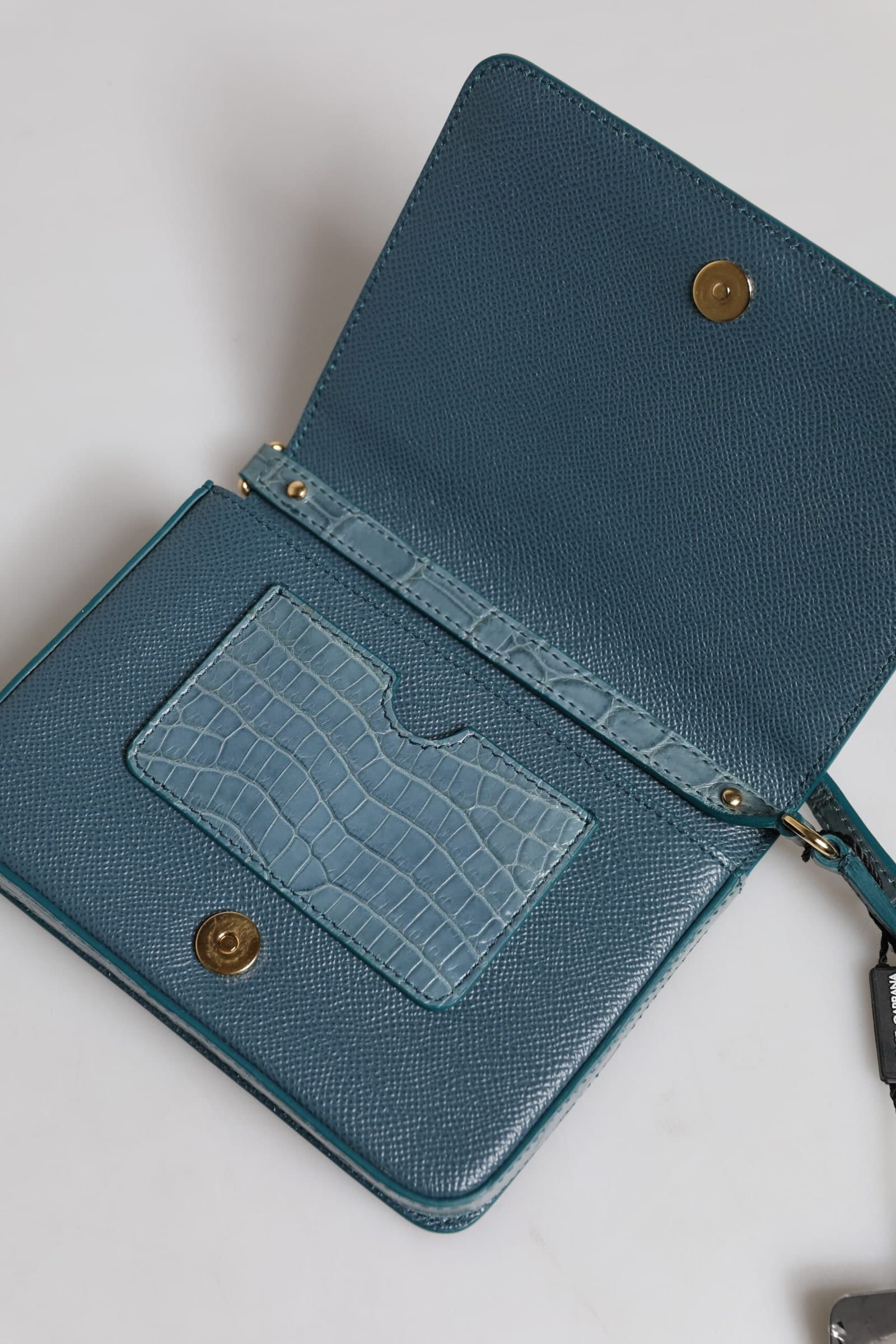 Green Exotic Leather DG Plaque Crossbody Mini Bag - 8