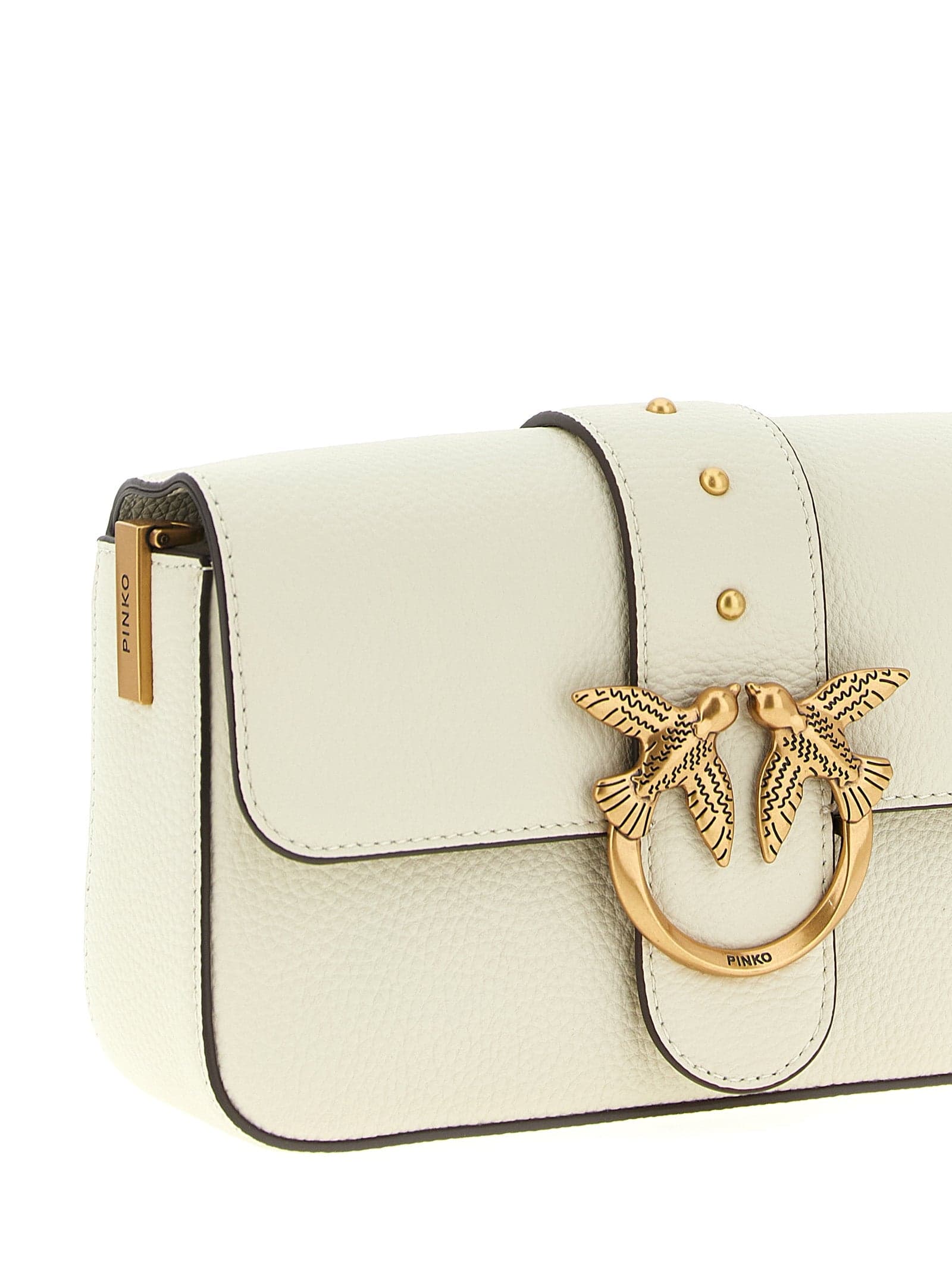 White Goatskin Crossbody Bag - 4