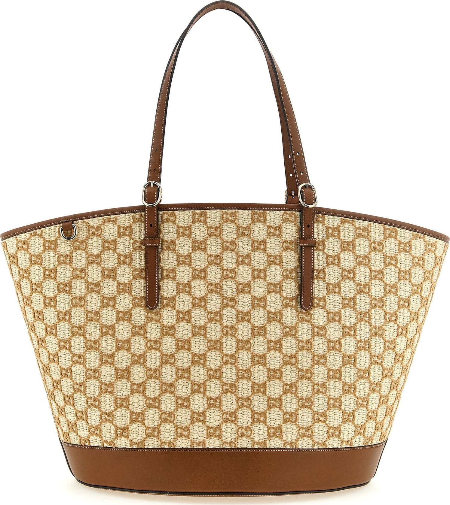 Brown Cotton Handbag