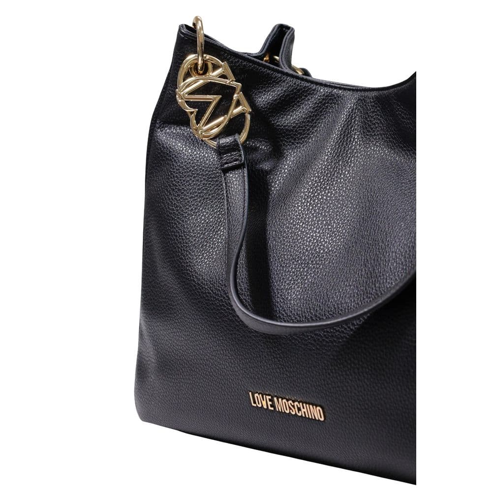 Black Polyethylene Handbag - 4