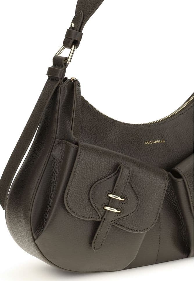 Brown Calf Leather Bos Taurus Shoulder Bag - 4
