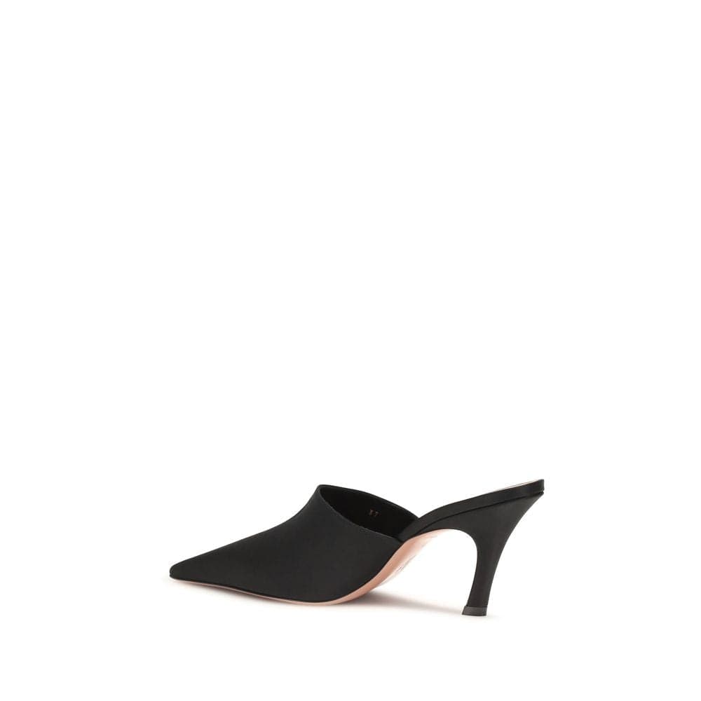 Black Silk Sandals - 3