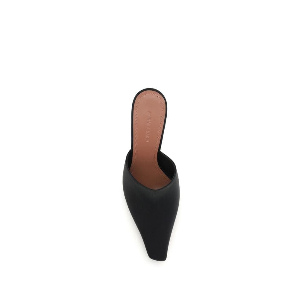 Black Silk Sandals - 4