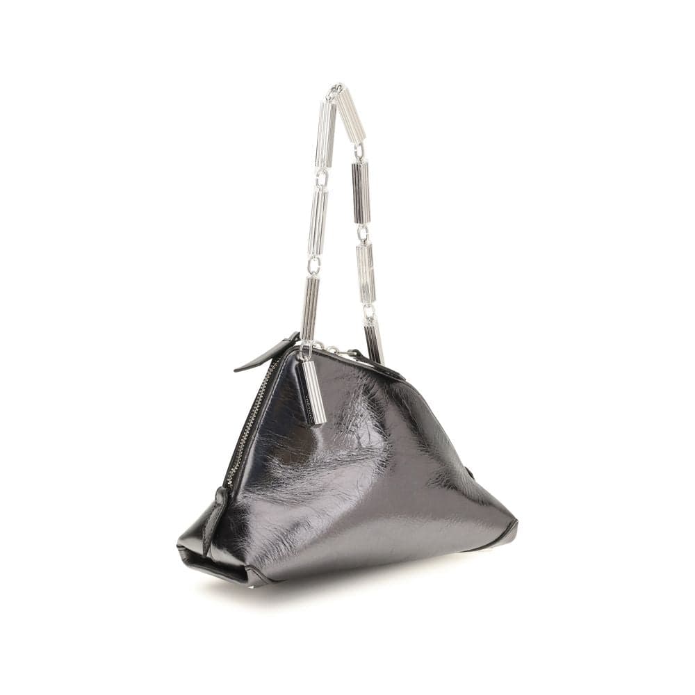 Silver Calf Leather Bos Taurus Handbag - 3