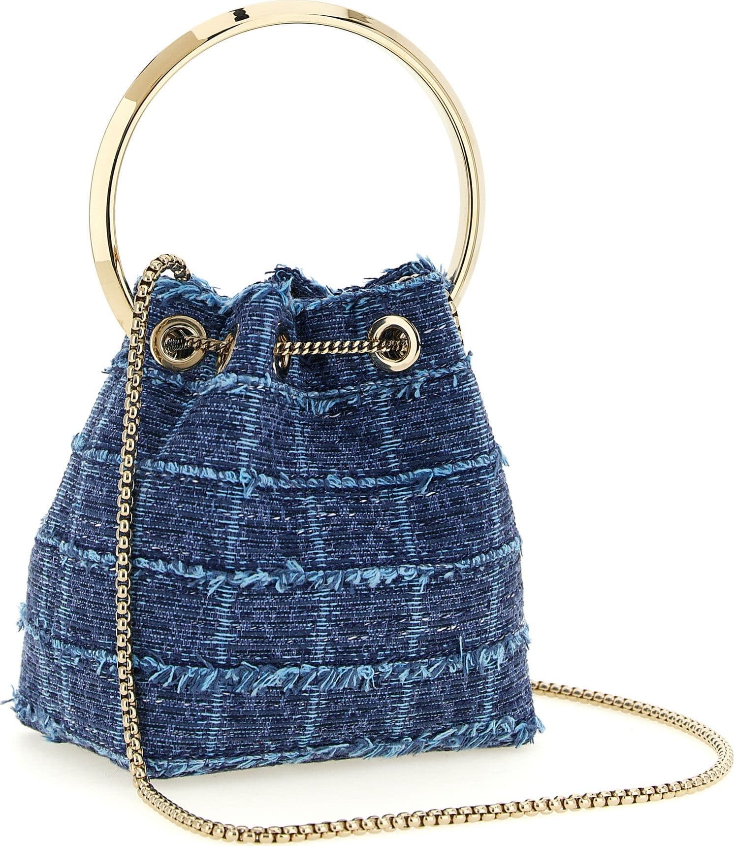 Blue Fabric Handbag - 2