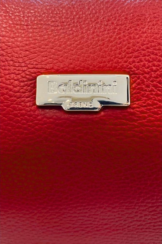 Red Leather Women Handbag - 5