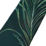 Green Printed 100% Silk Adjustable Men Tie - 6