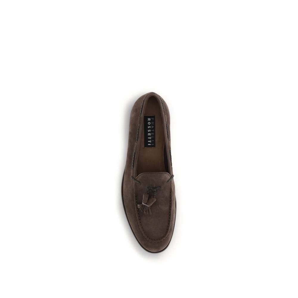 Brown Calf Leather Bos Taurus Slip-On Loafers - 4