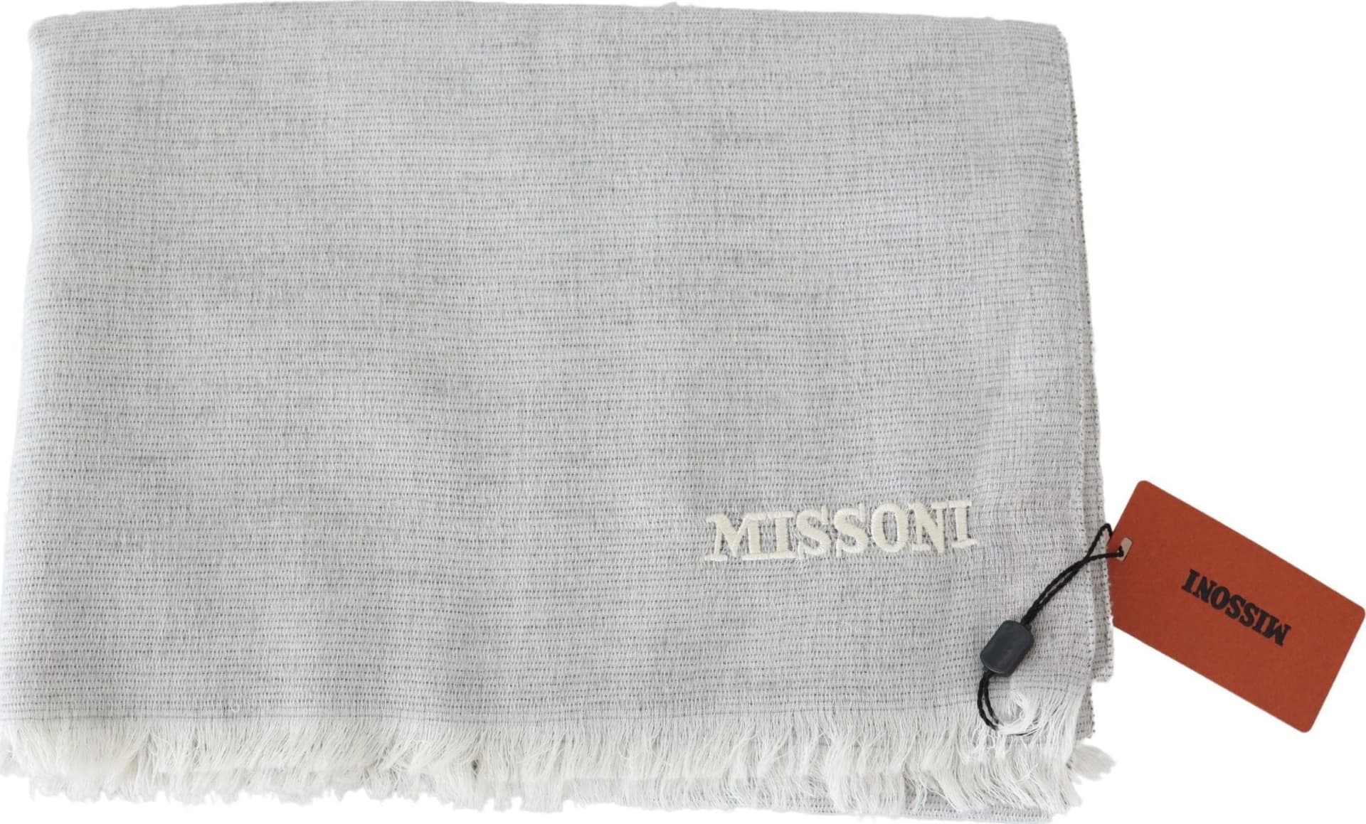 Gray Wool Knit Unisex Neck Wrap Scarf - 2