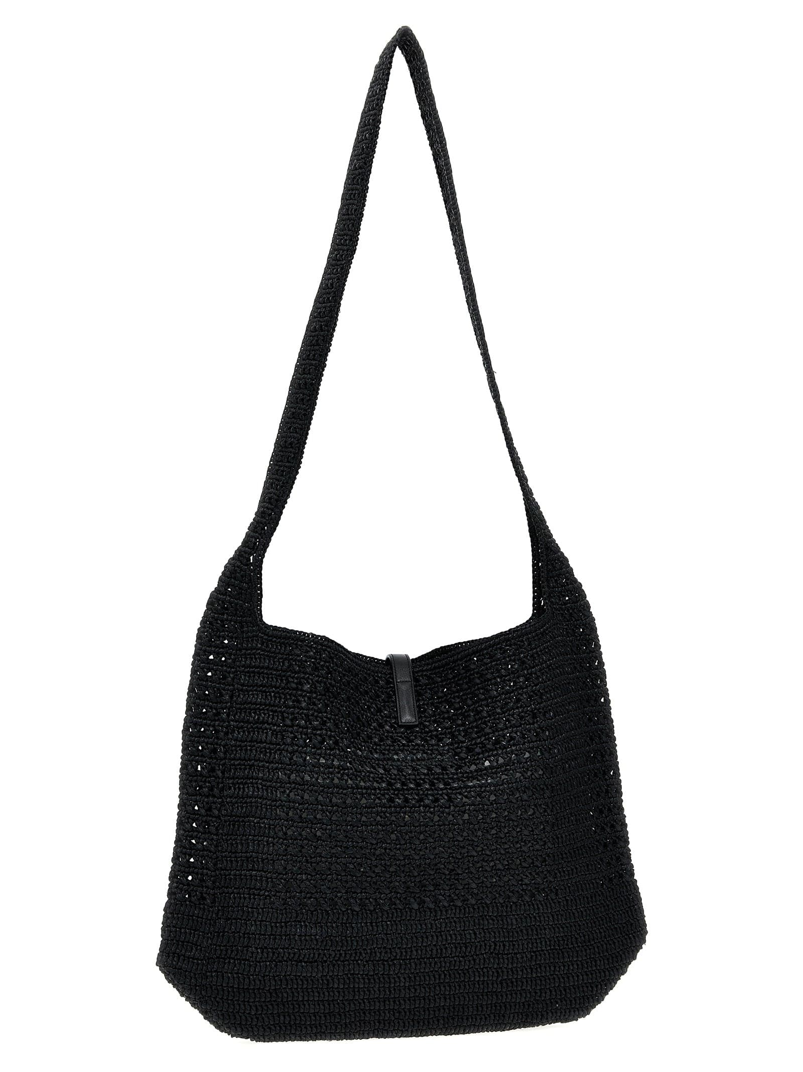 Black Raffia Tote Bag - 2