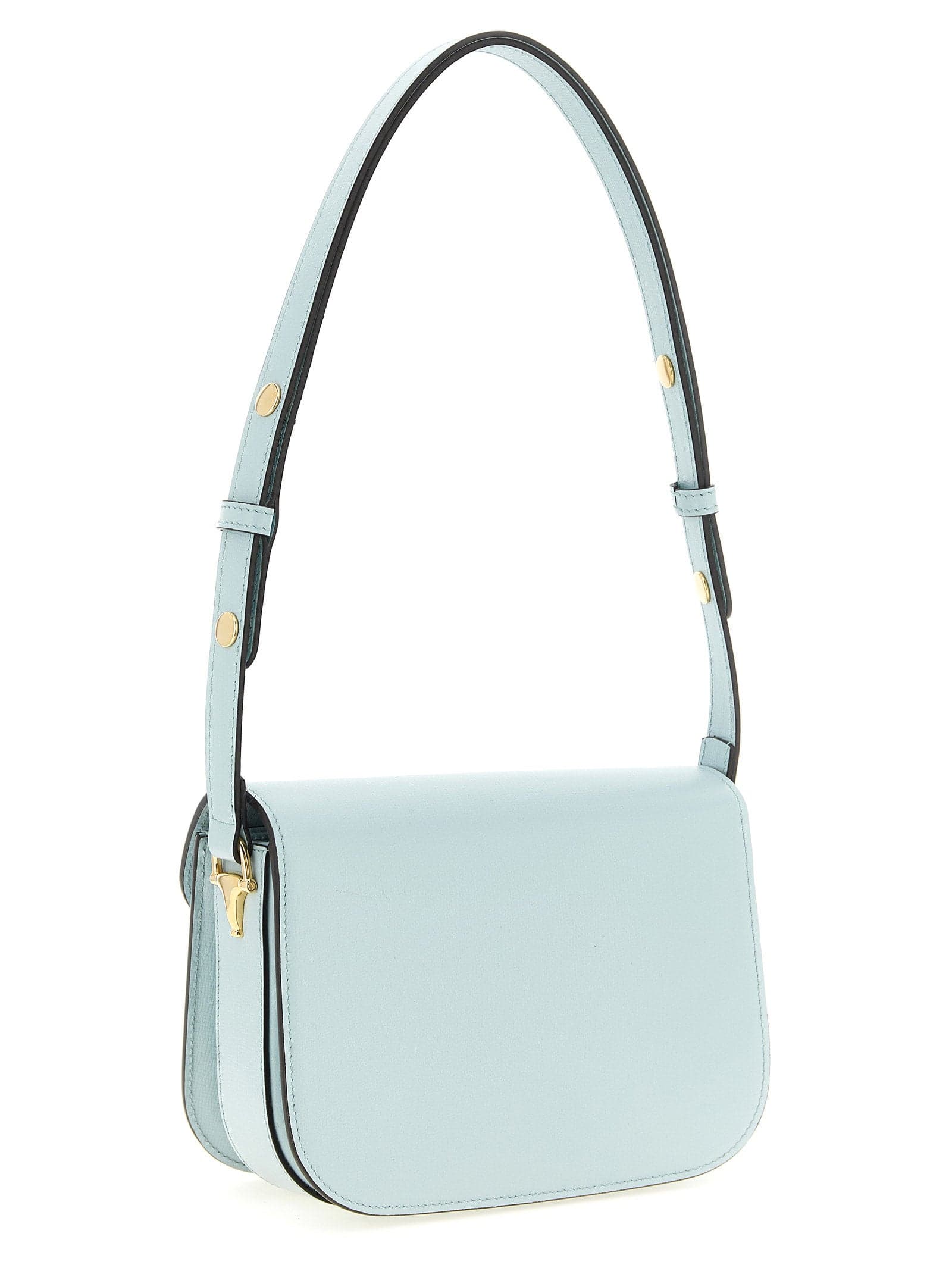 Blue Calfskin Shoulder Bag - 2