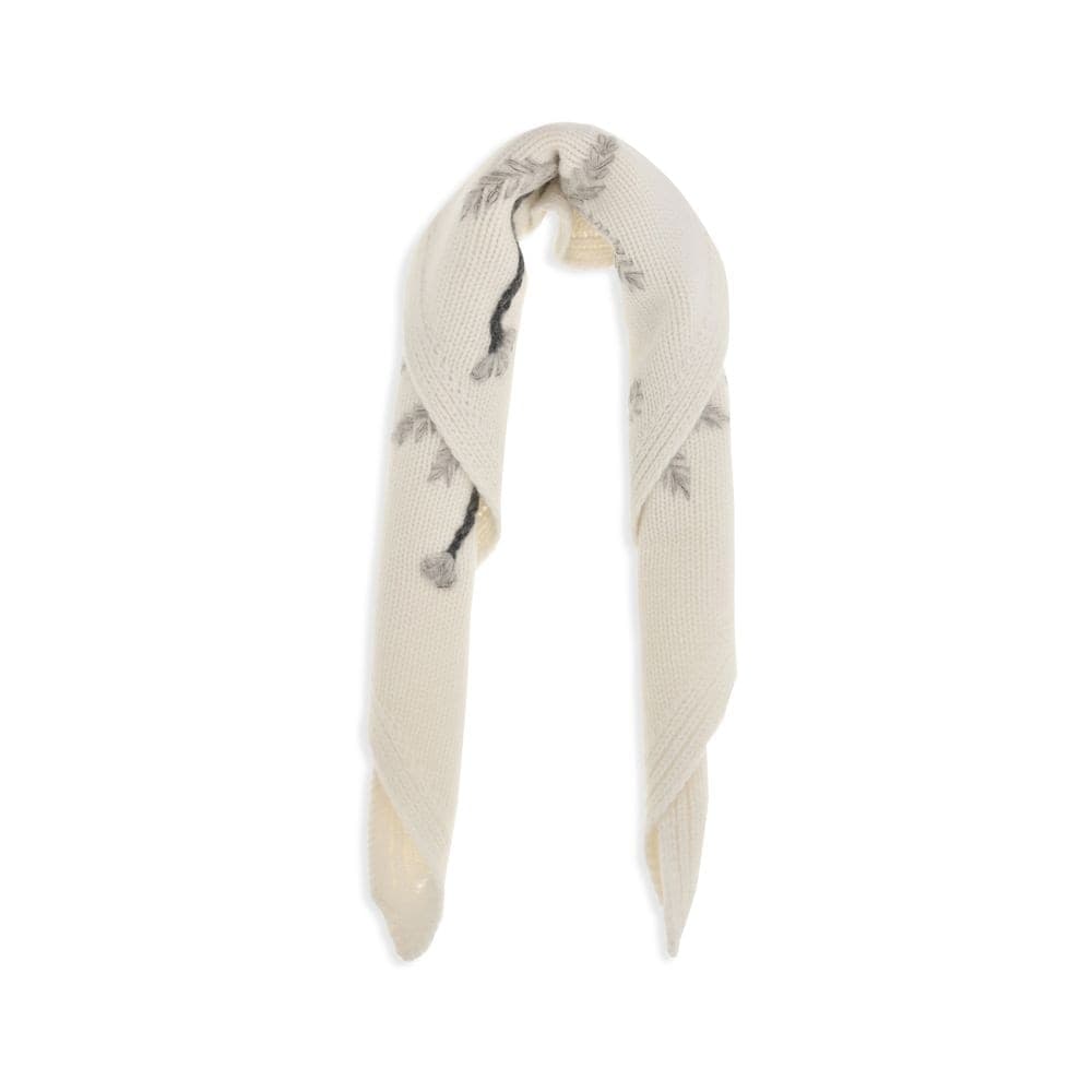 Beige Wool Oves Aries Scarf - 2