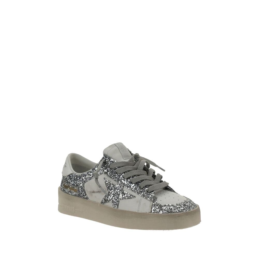 Gray Calf Leather Bos Taurus Low Top Sneakers - 2