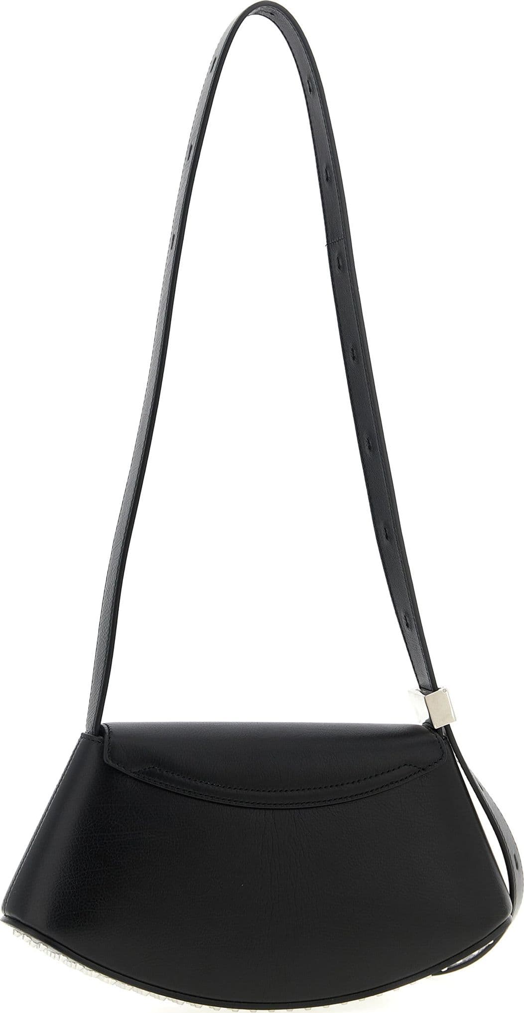 Black Bovine Leather Crossbody Bag - 2