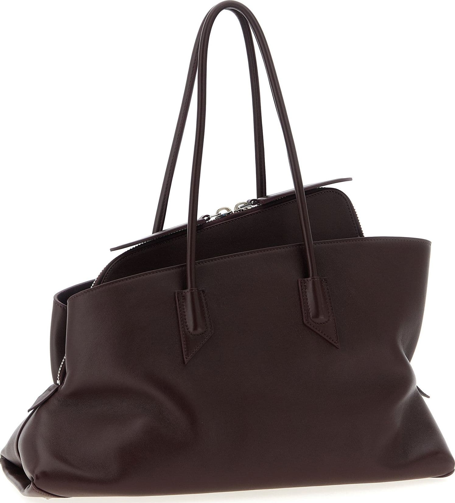 Purple Calfskin Shoulder Bag - 2