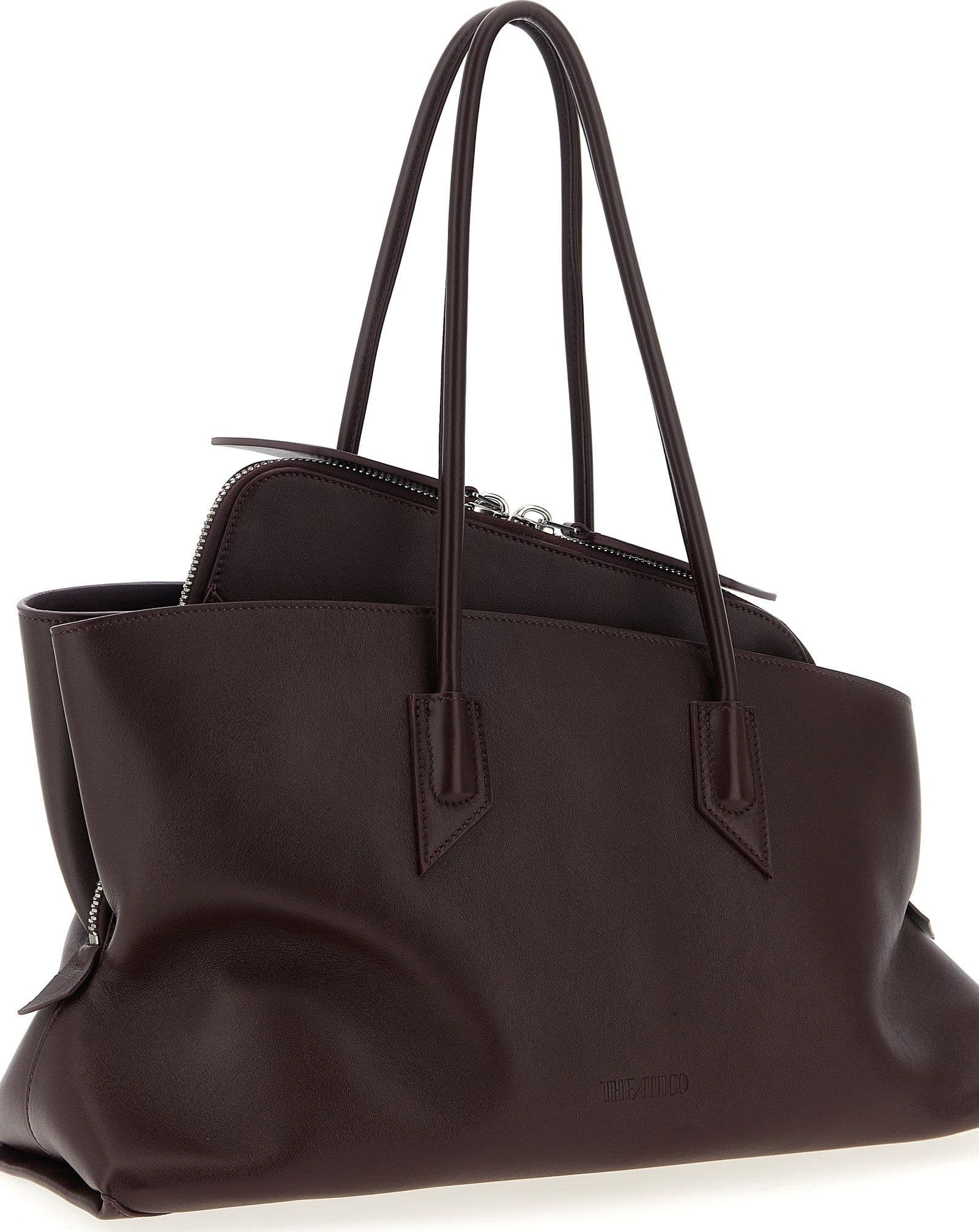 Purple Calfskin Shoulder Bag - 3
