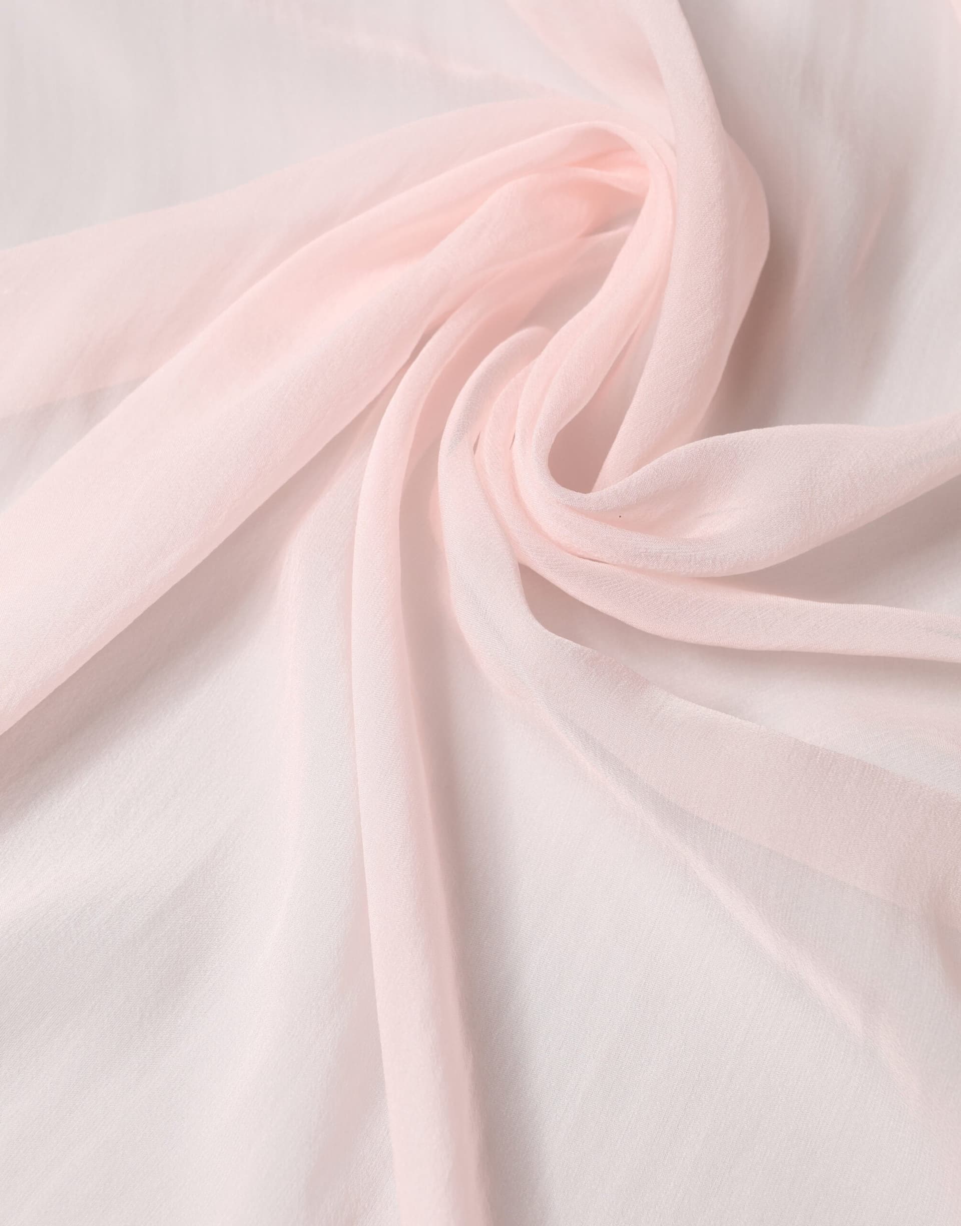 Light Pink Silk Neck Wrap Foulard 91.5cm x 88cm Scarf - 4