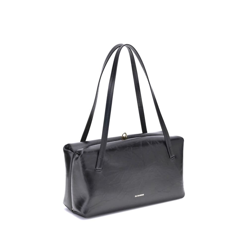 Black Calf Leather Bos Taurus Shoulder Bag - 2
