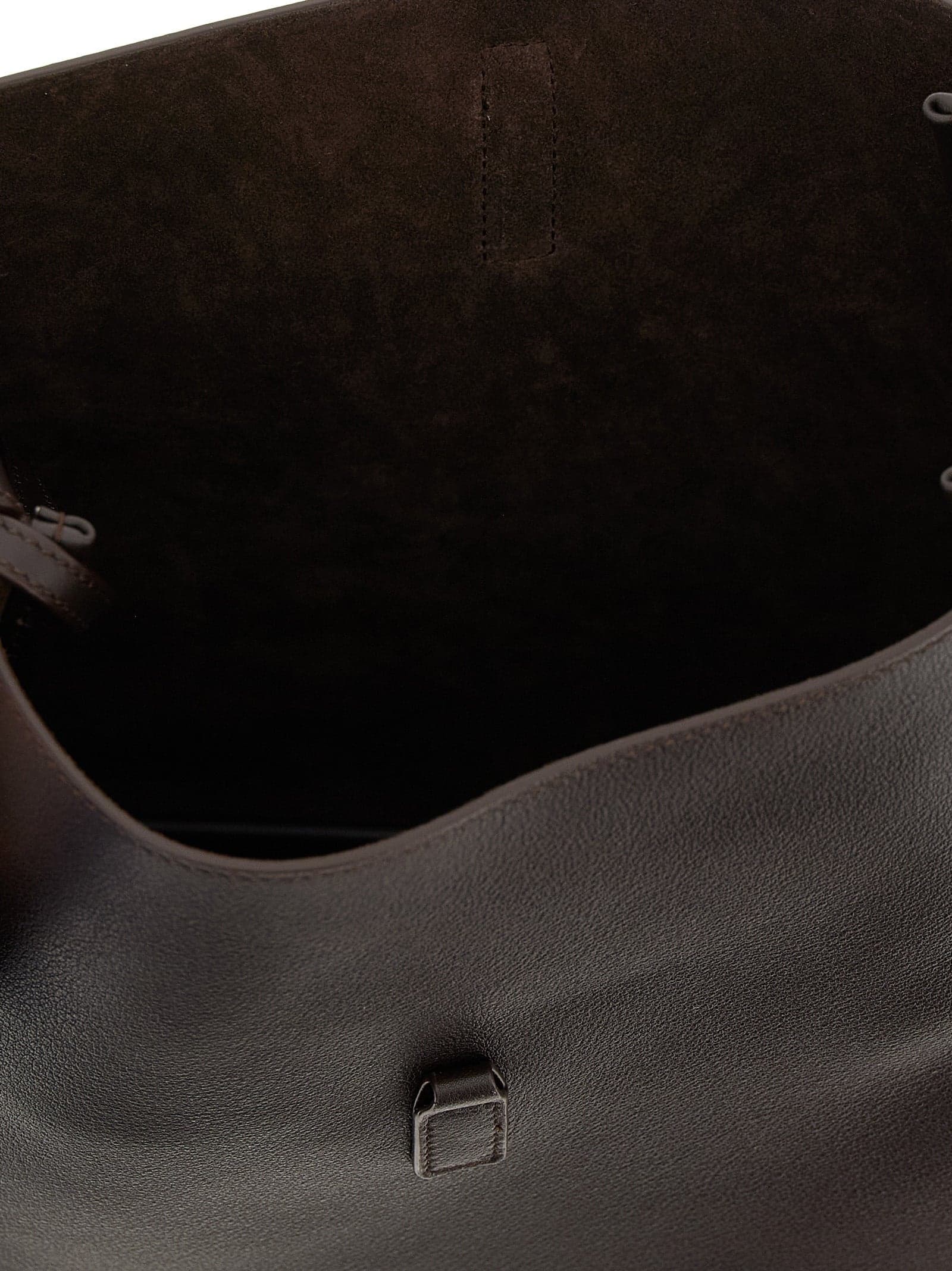 Brown Calfskin Shoulder Bag - 4