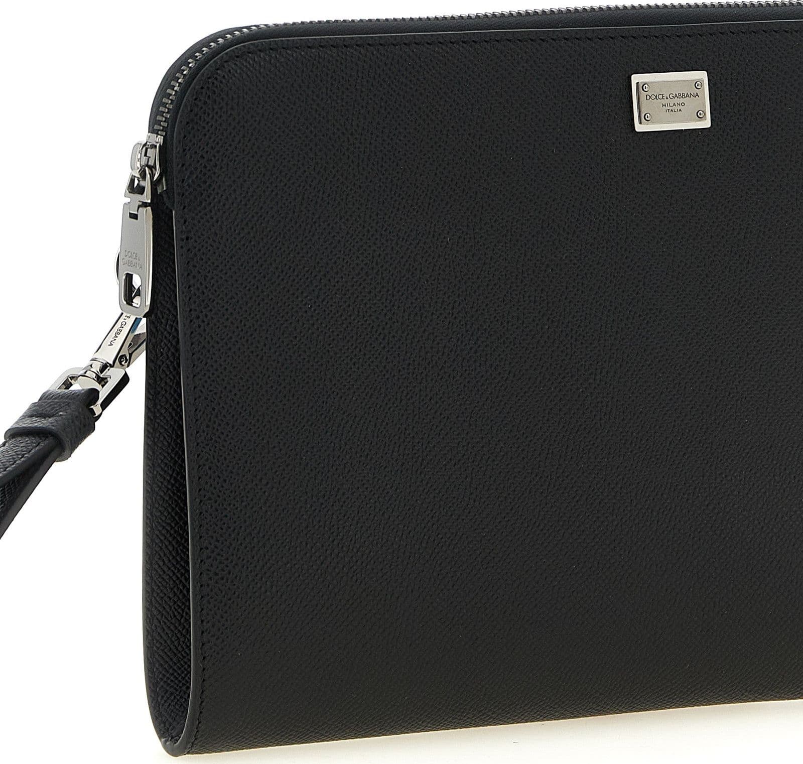 Black Calfskin Clutch Bag - 3