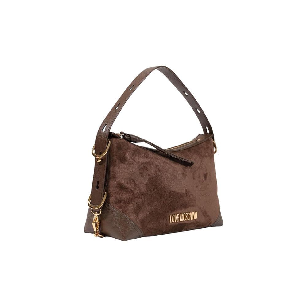 Brown Polyester Handbag - 2