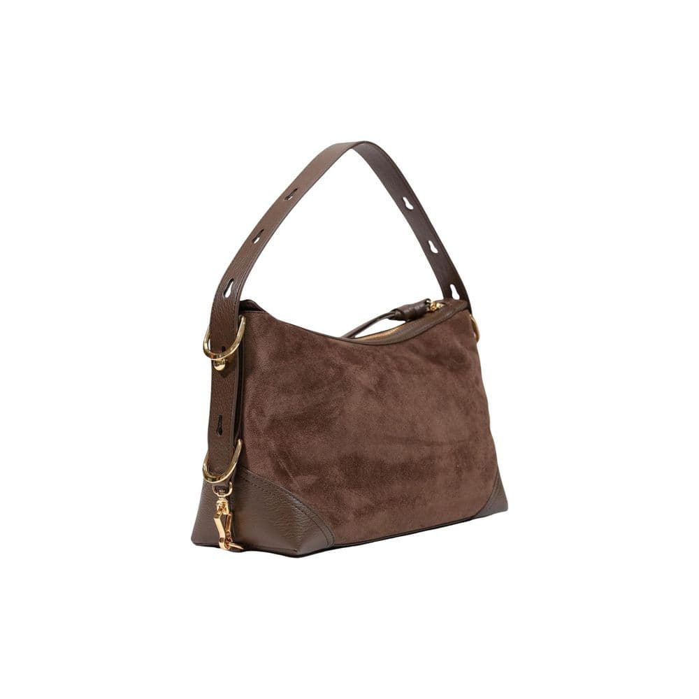 Brown Polyester Handbag - 4