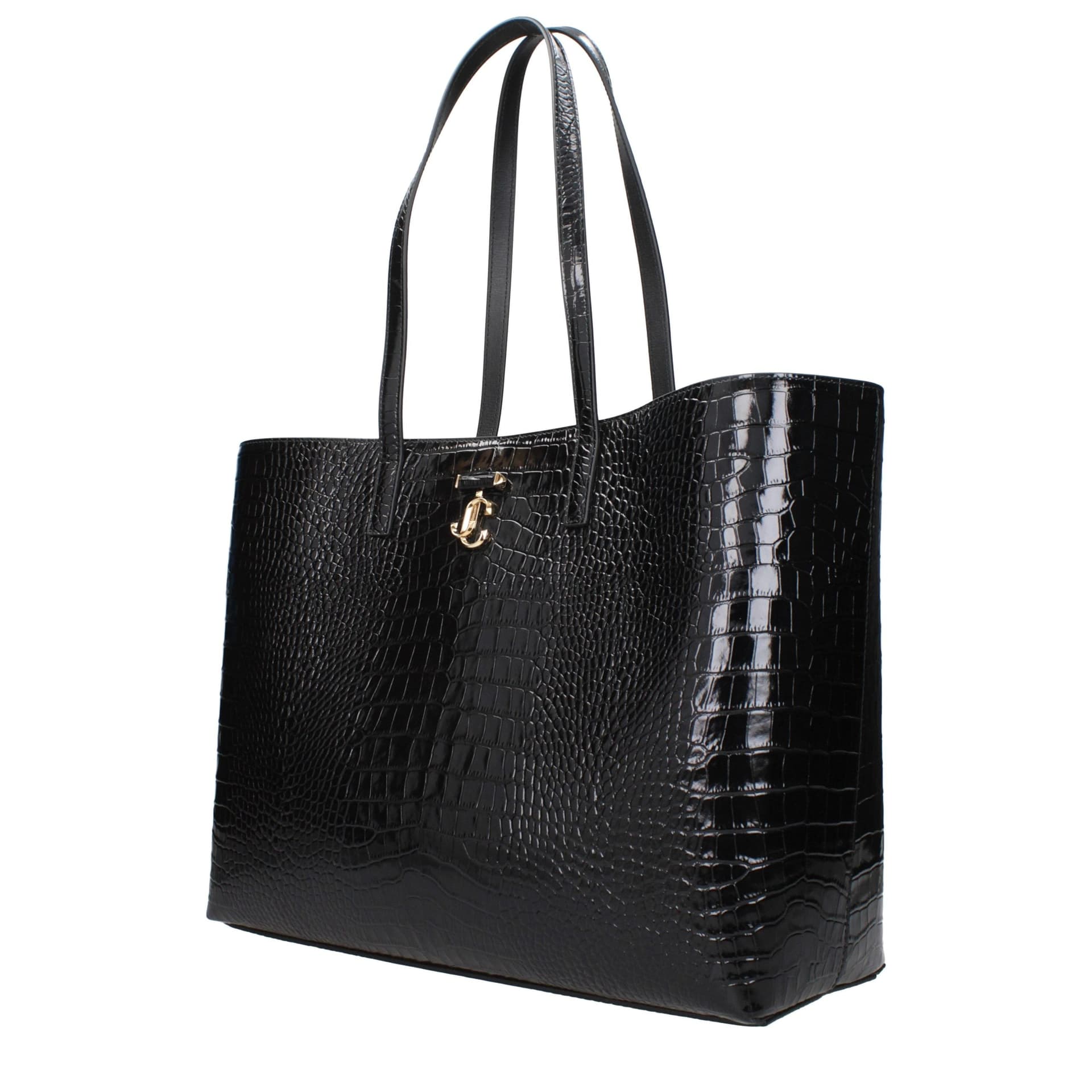 Black Leather Shoulder Bag - 2