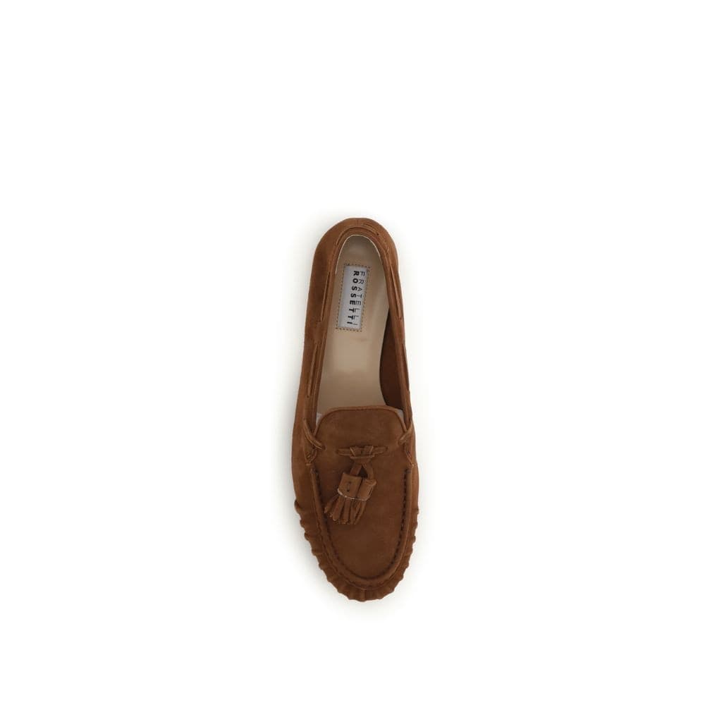 Brown Calf Leather Bos Taurus Slip-On Loafers - 4