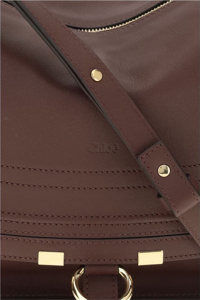 Bordeaux Calf Leather Bos Taurus Shoulder Bag - 4