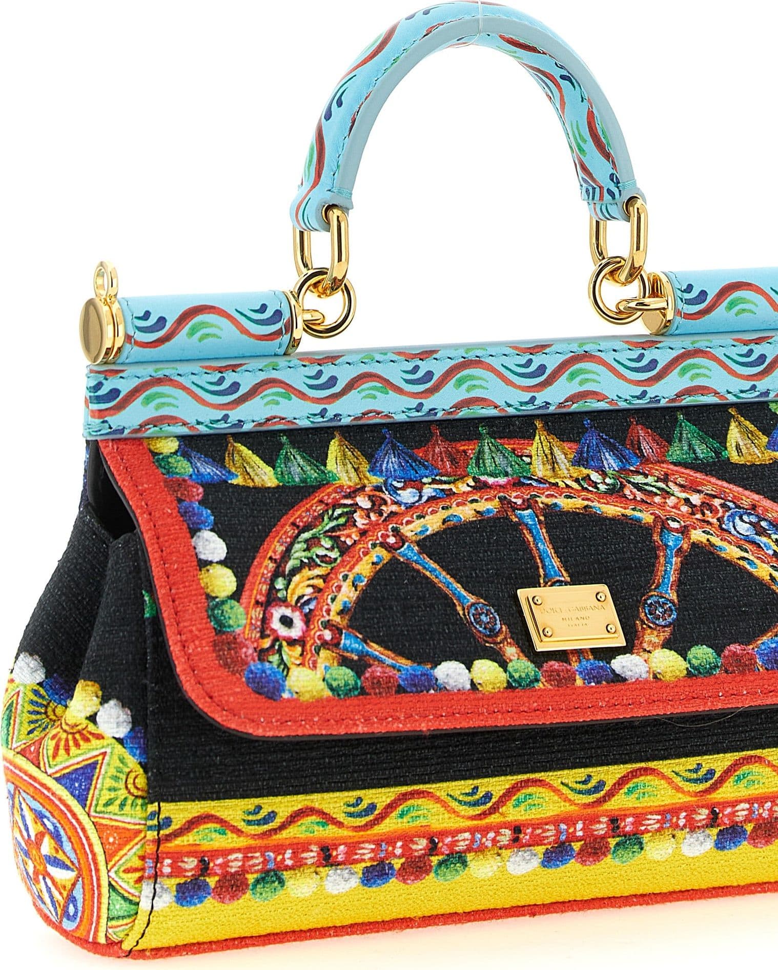Multicolor Cotton Handbag - 3
