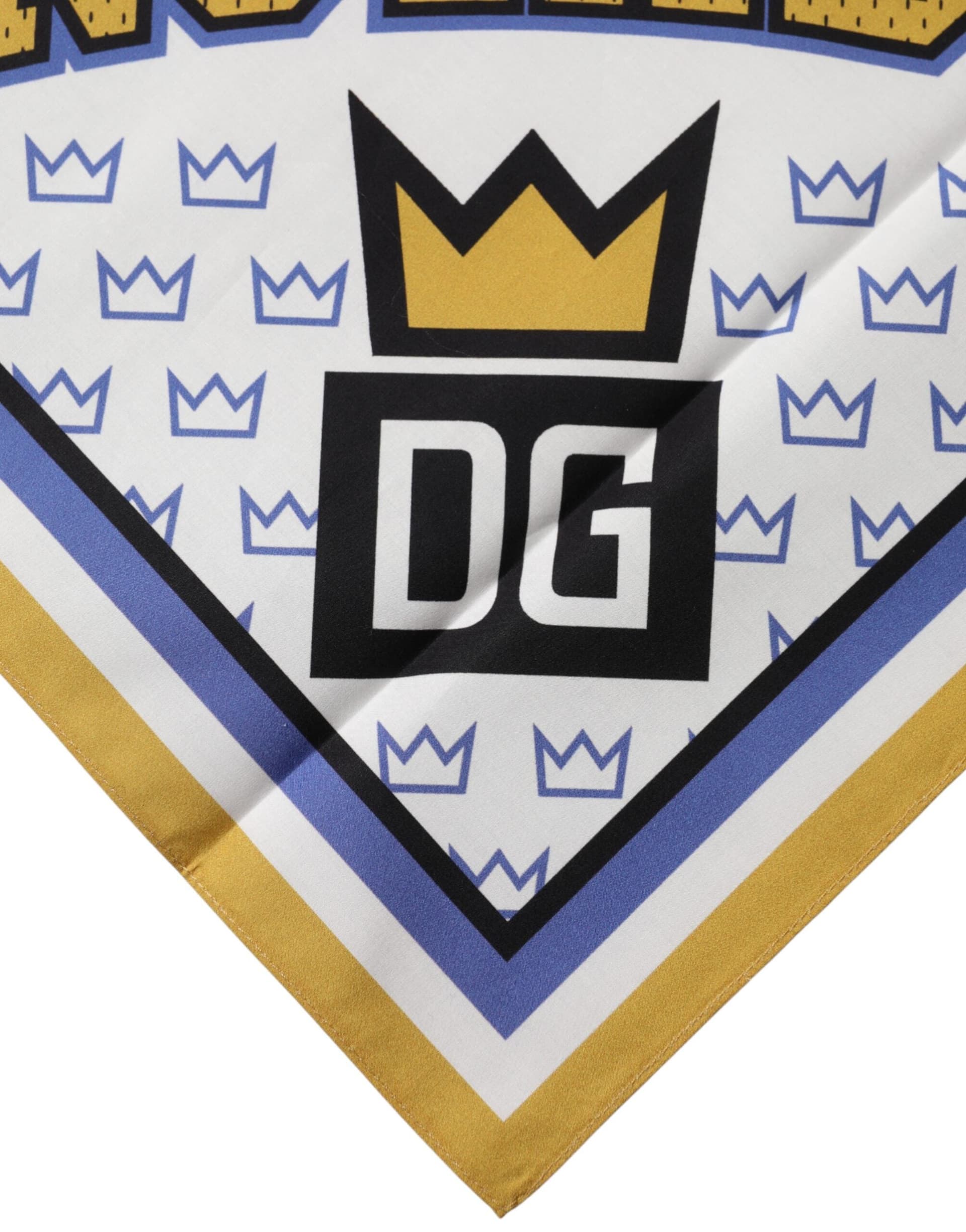 Multicolor DG Royals Square Foulard Men 50cm x 50cm Scarf - 2