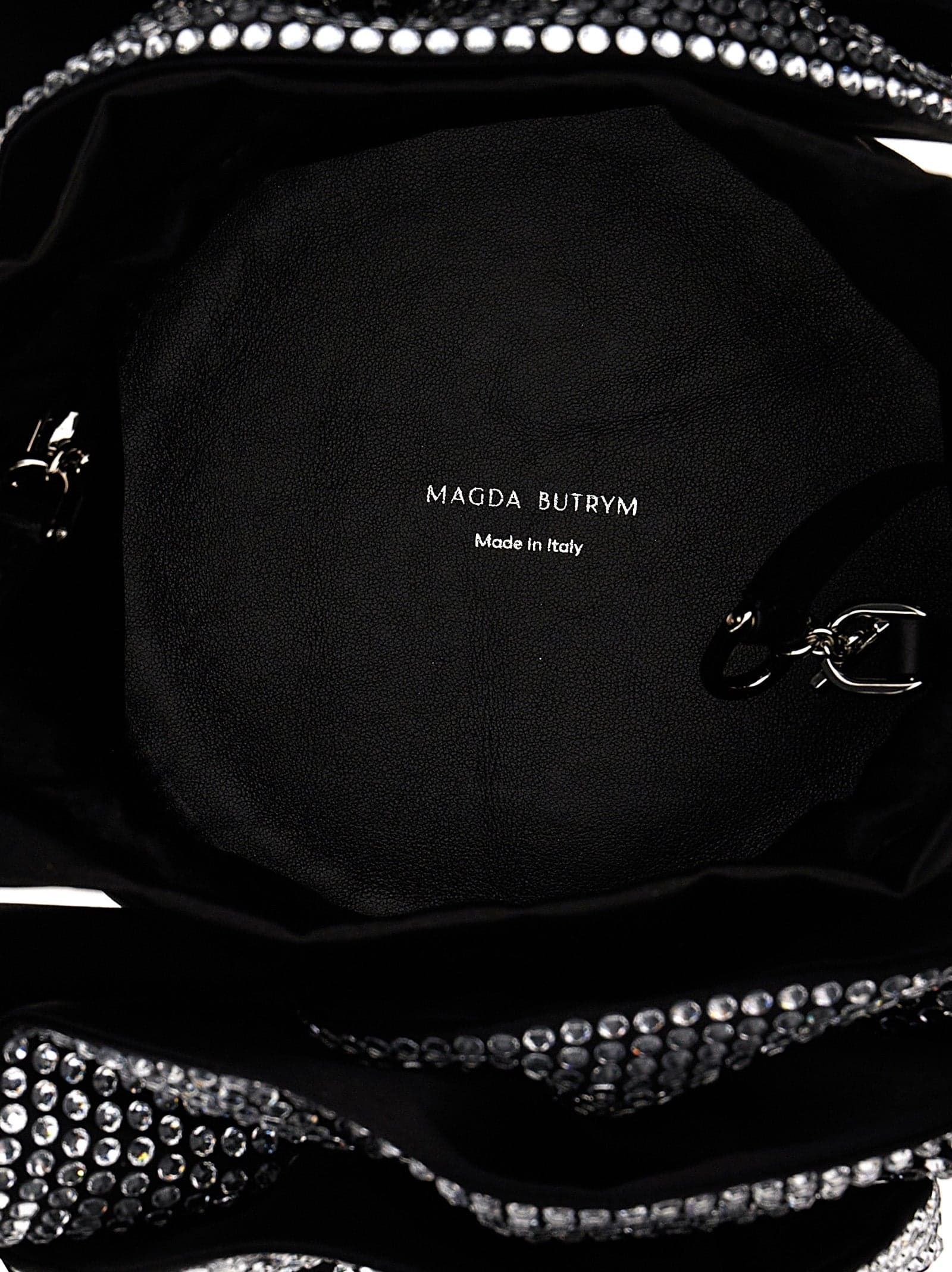 Black Viscose Crossbody Bag - 4