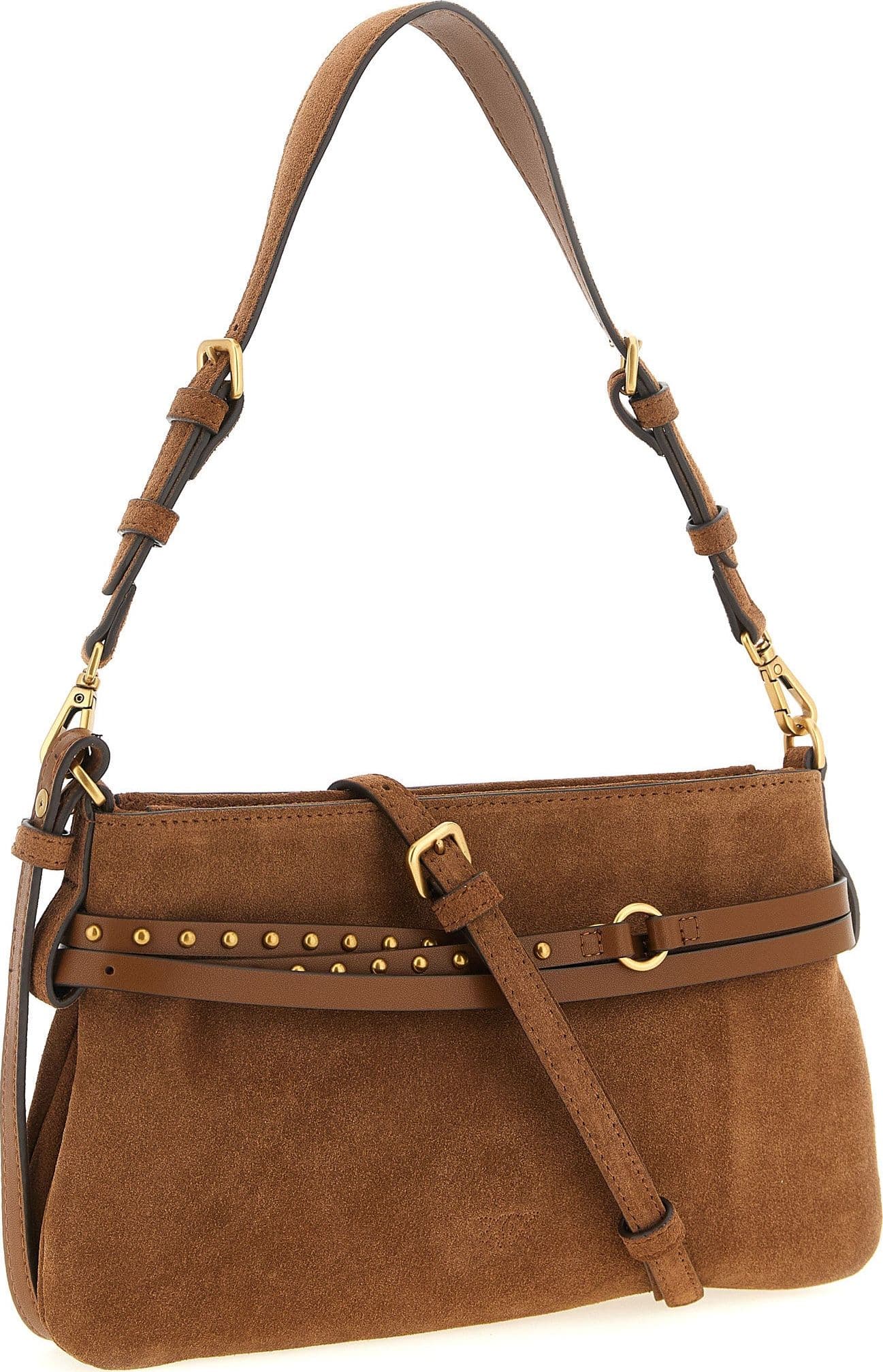 Brown Lamb Leather Shoulder Bag - 2