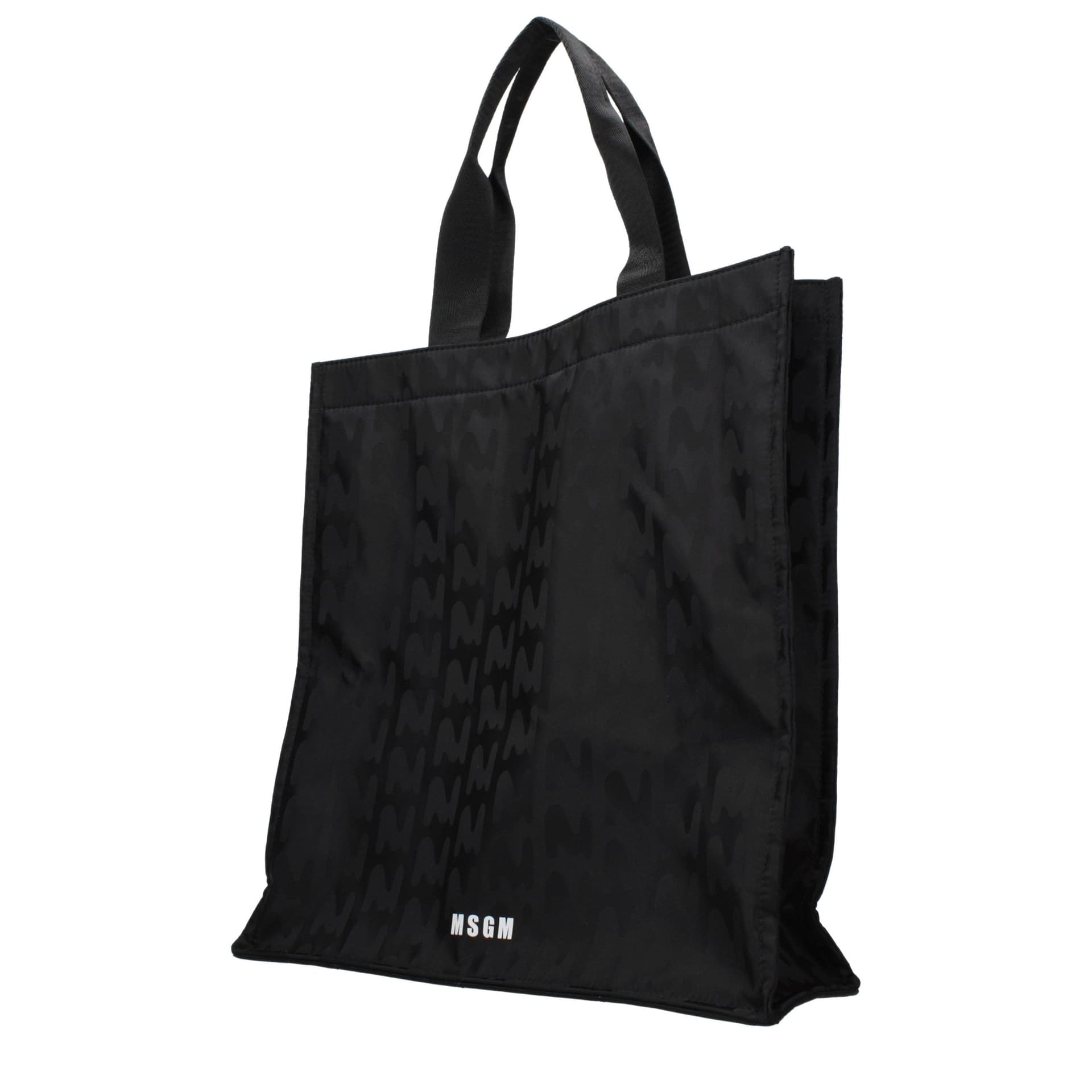 Black Fabric Handbag - 2