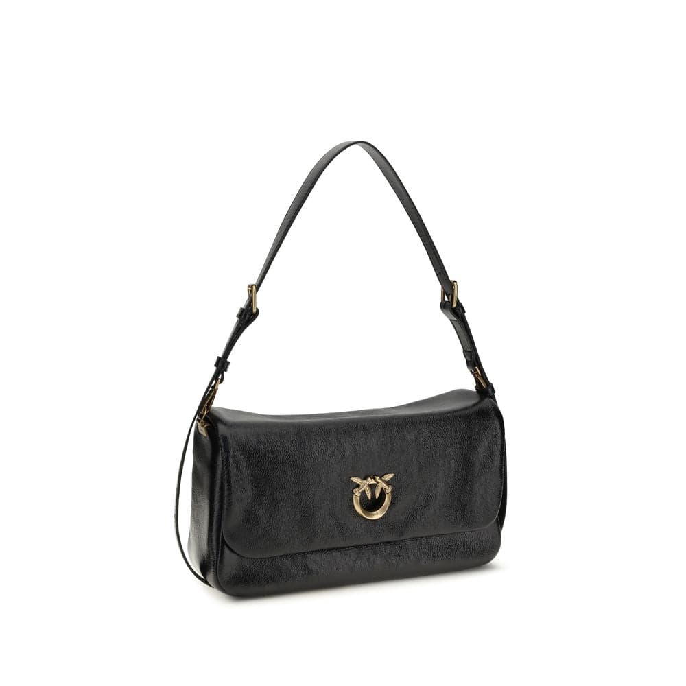 Black Calf Leather Bos Taurus Shoulder Bag - 2