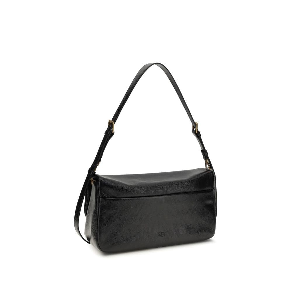 Black Calf Leather Bos Taurus Shoulder Bag - 3
